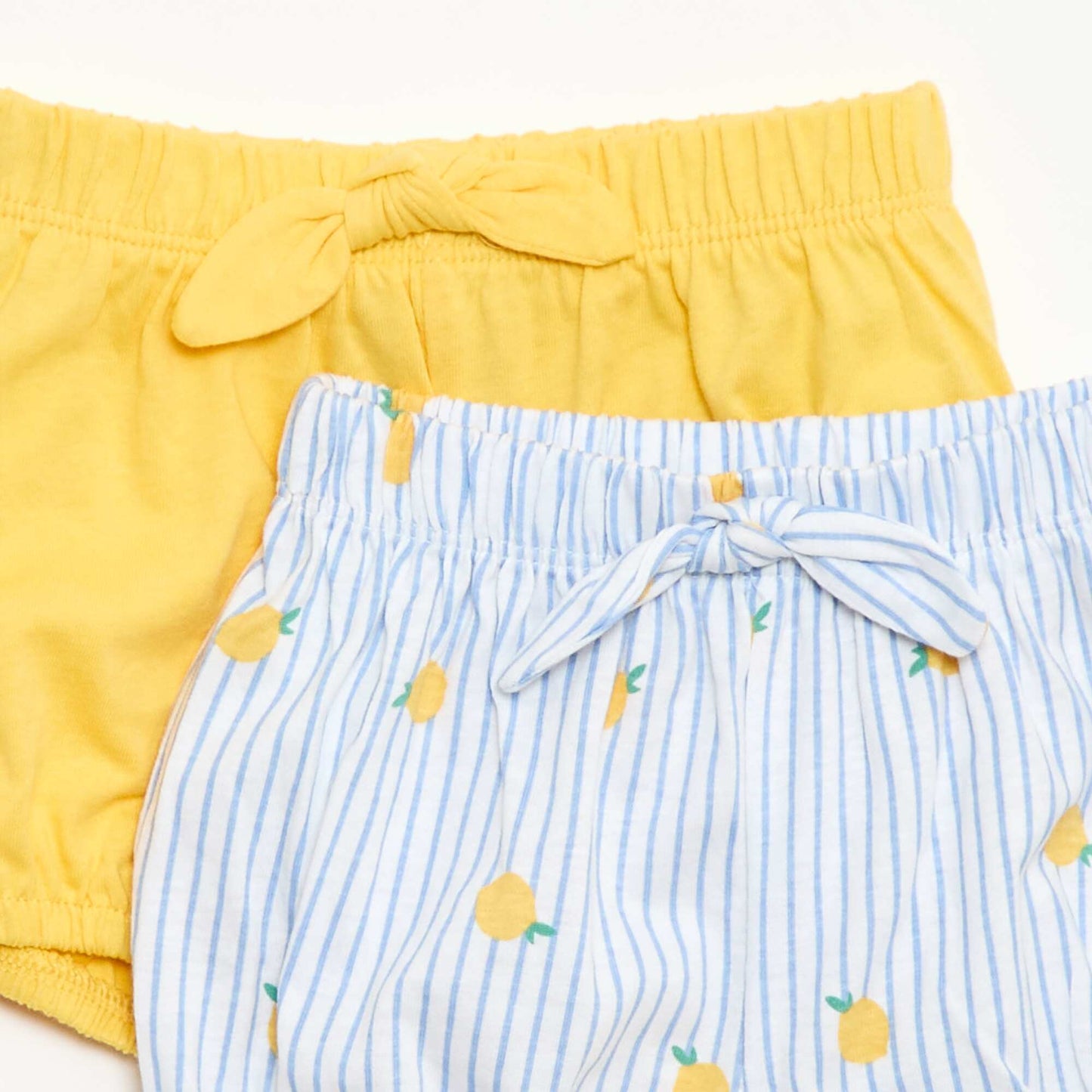 Lot de 2 shorts avec nœuds fantaisie BLEU