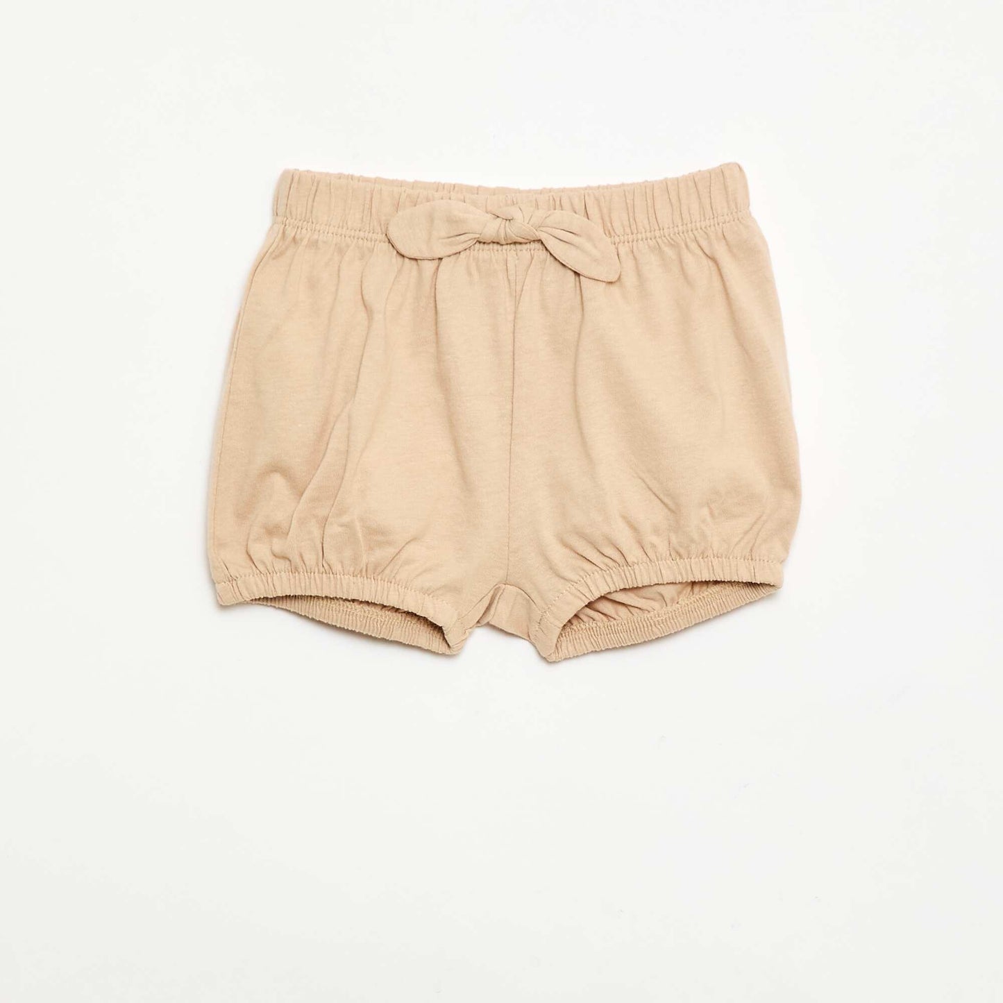 Lot de 2 shorts avec nœuds fantaisie BEIGE