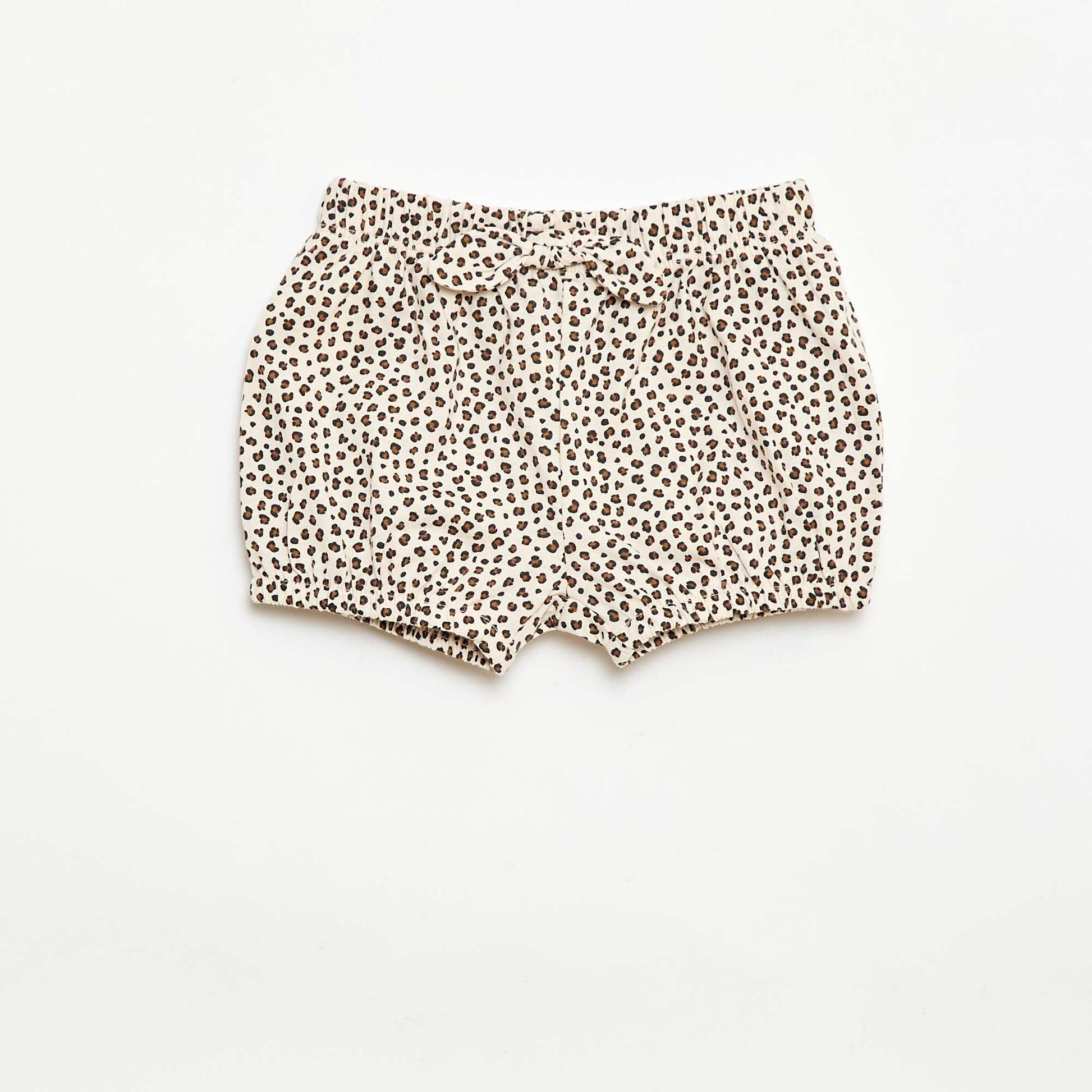 Lot de 2 shorts avec nœuds fantaisie BEIGE
