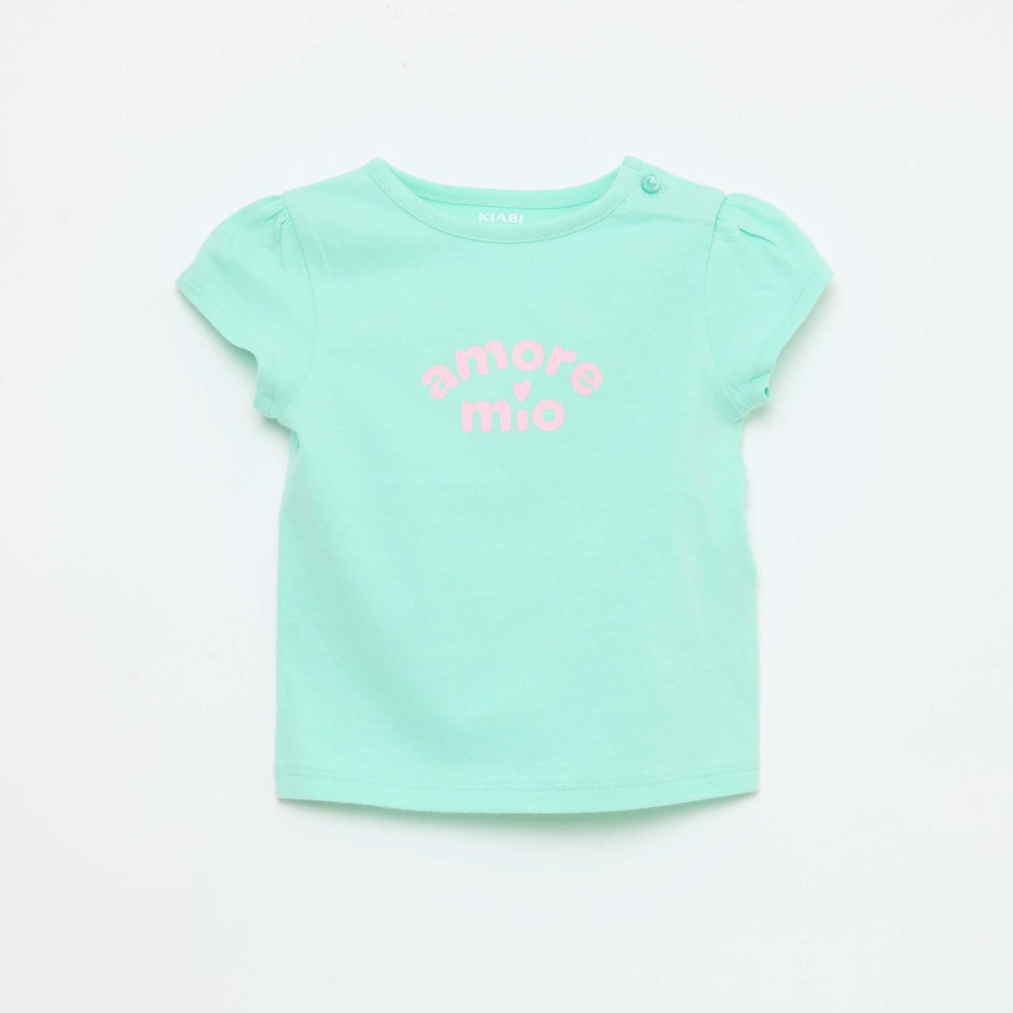 T-shirt en jersey à manches courtes BLEU