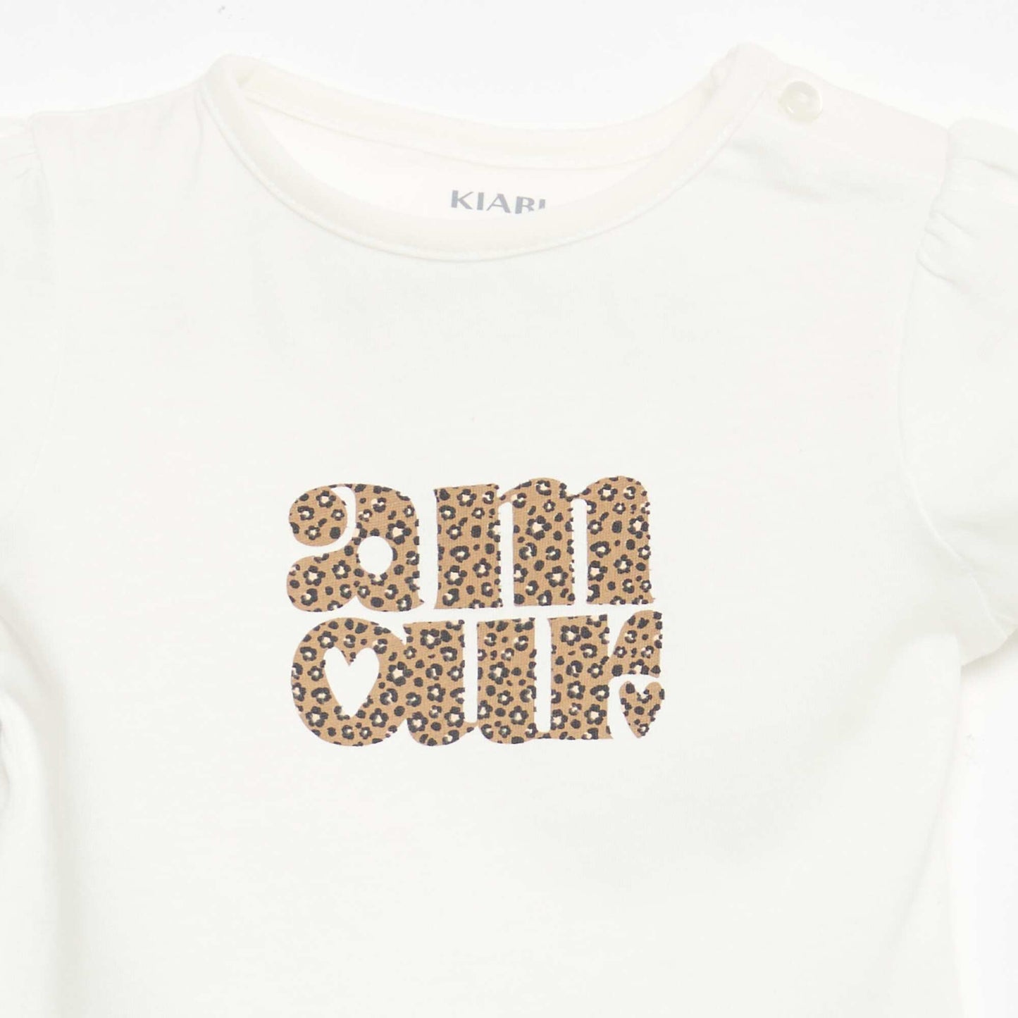 T-shirt en jersey avec manches courtes BLANC