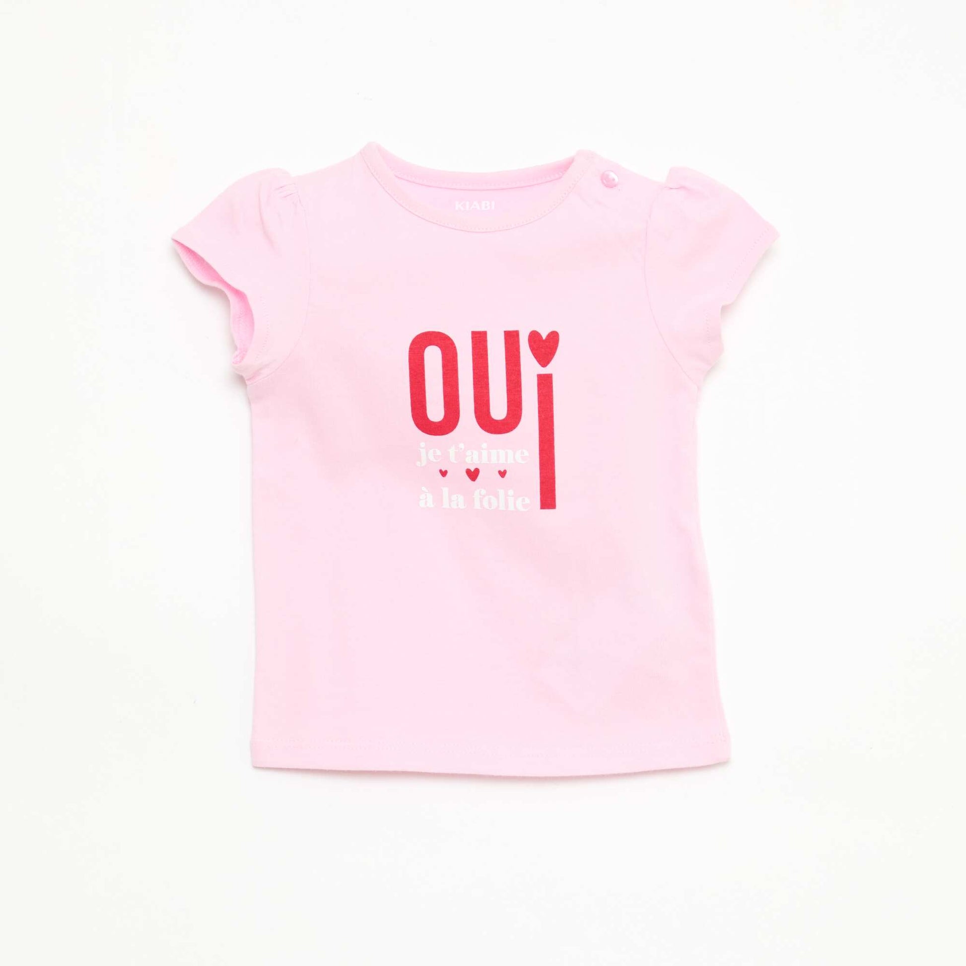 T-shirt en jersey avec manches courtes ROSE
