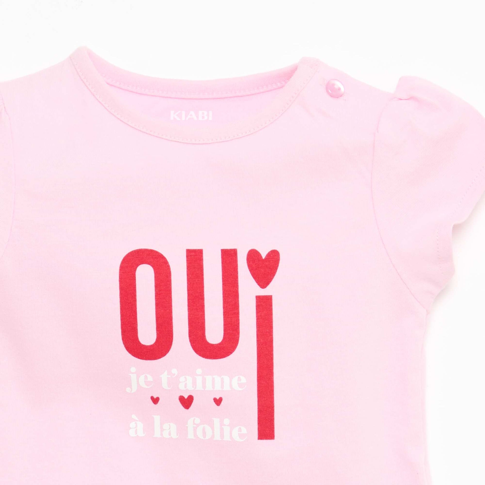 T-shirt en jersey avec manches courtes ROSE