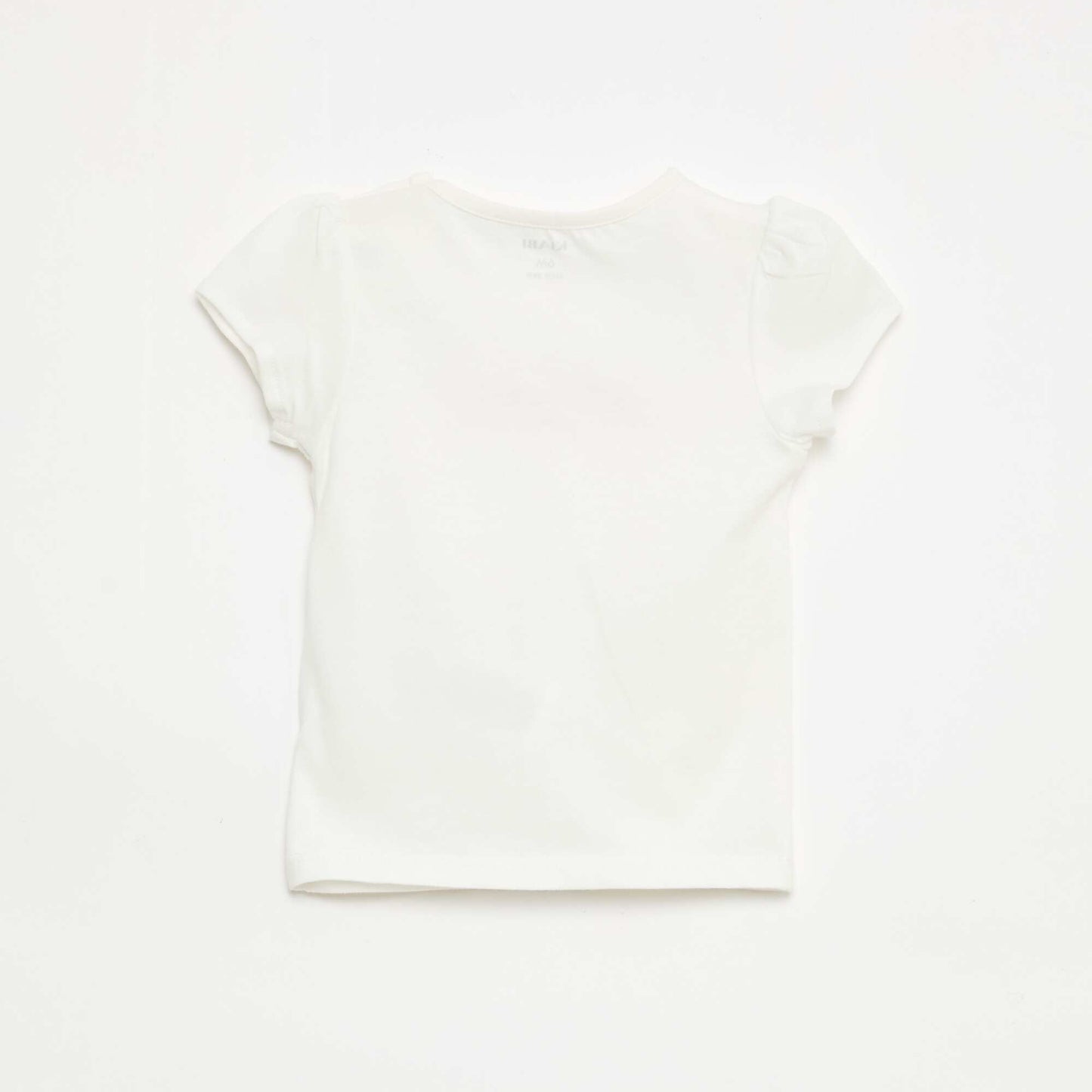 T-shirt en jersey avec manches courtes BLANC