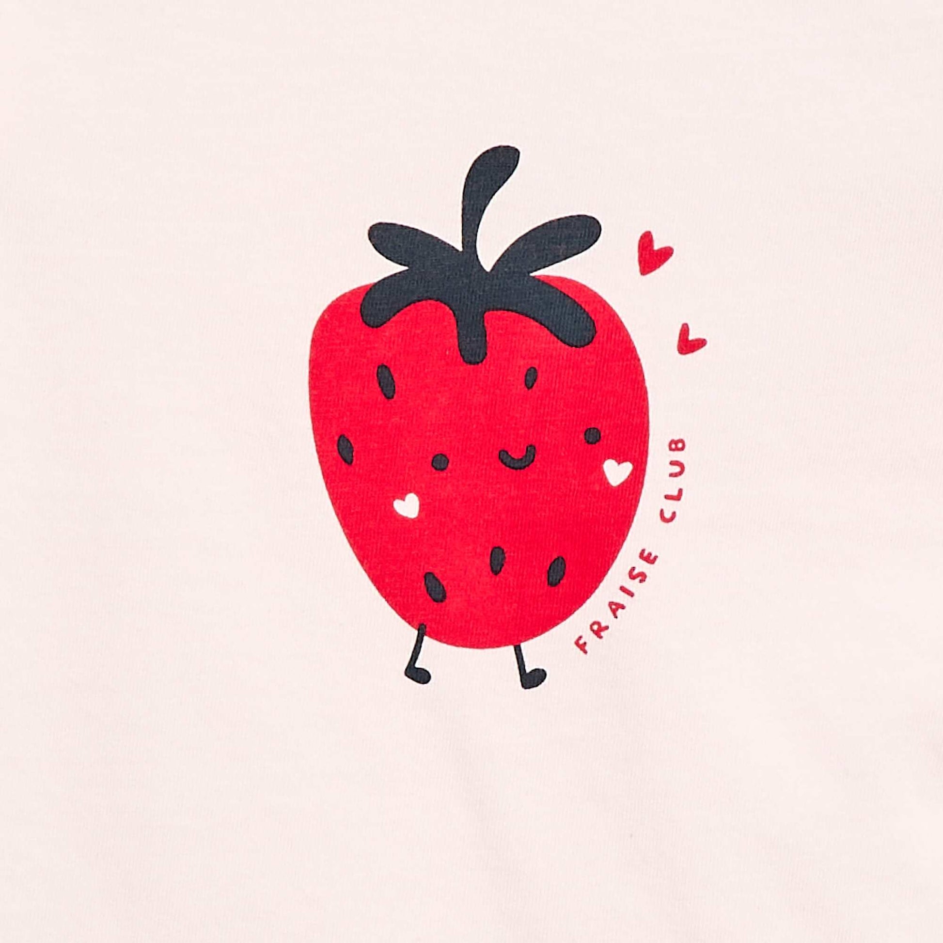 T-shirt en jersey avec manches courtes ROSE