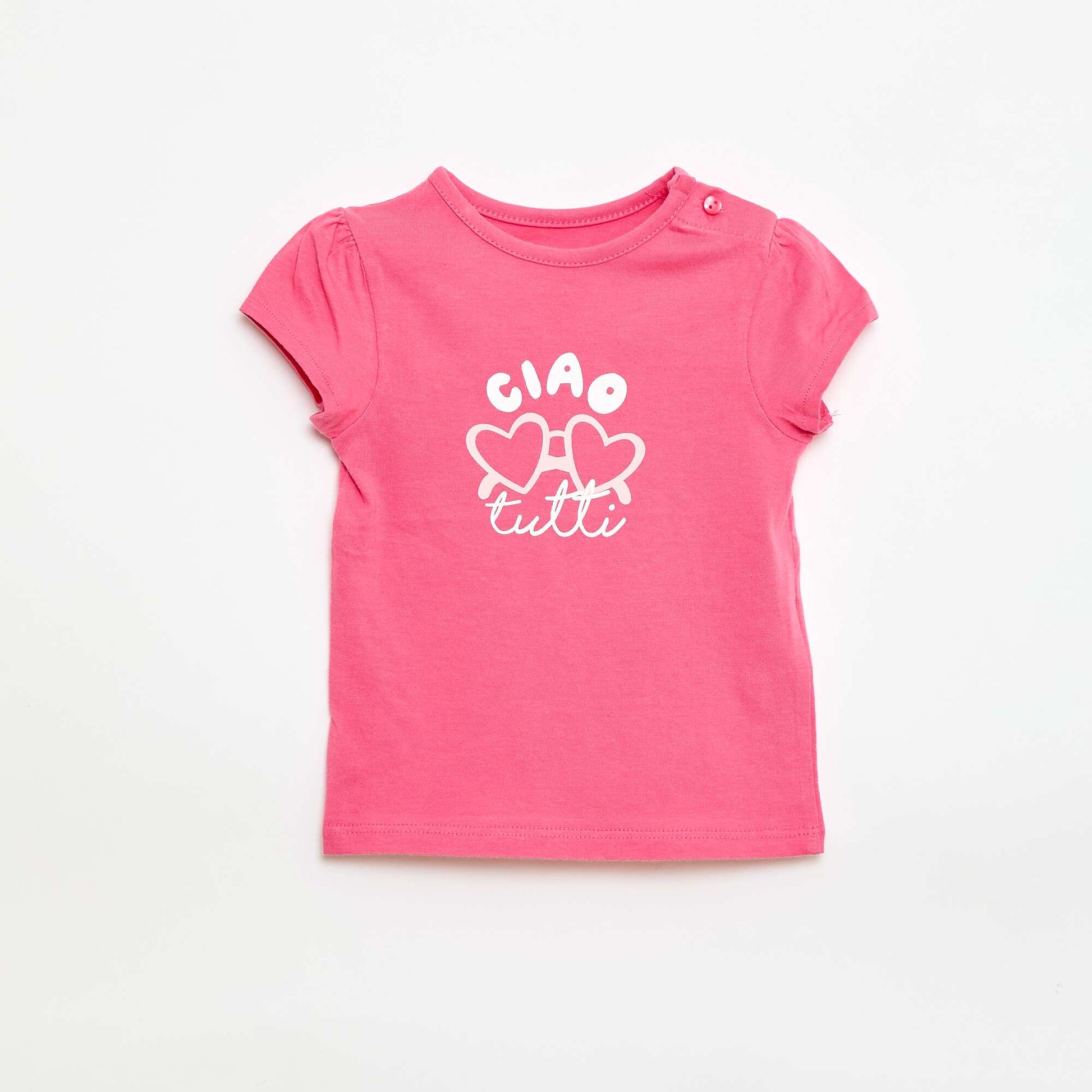 T-shirt en jersey avec manches courtes ROSE