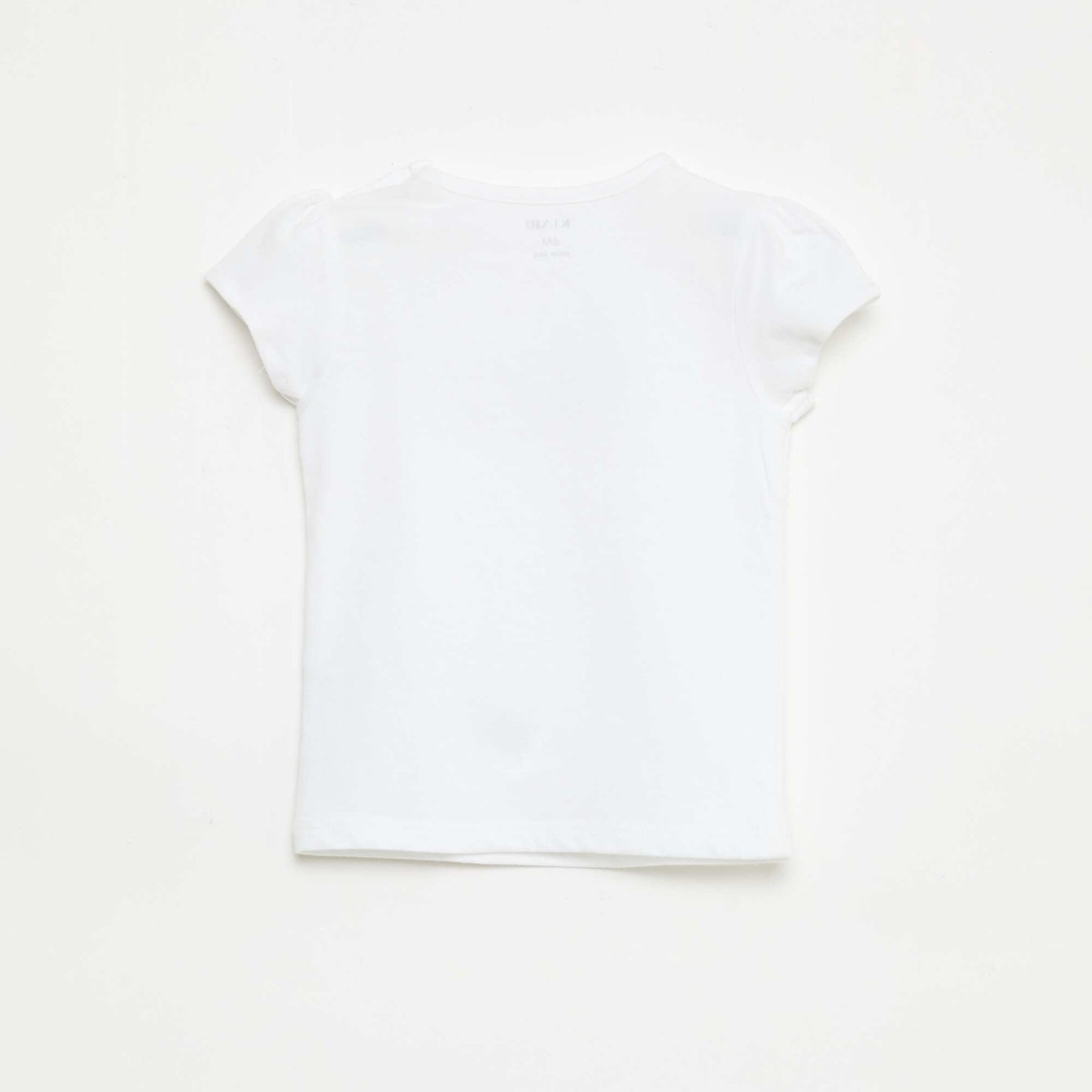 T-shirt en jersey avec manches courtes BLANC