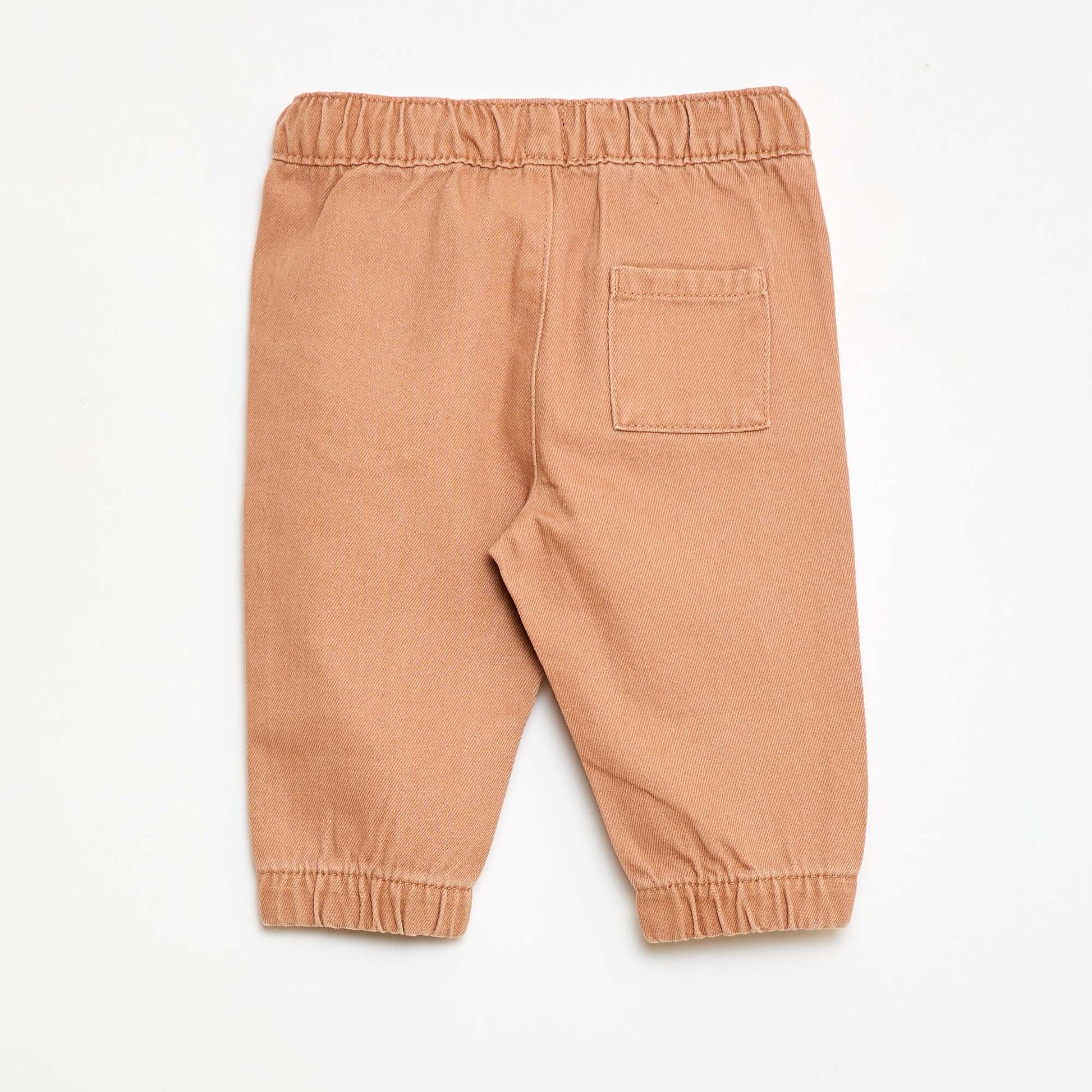 Pantalon uni coupe relax fit MARRON