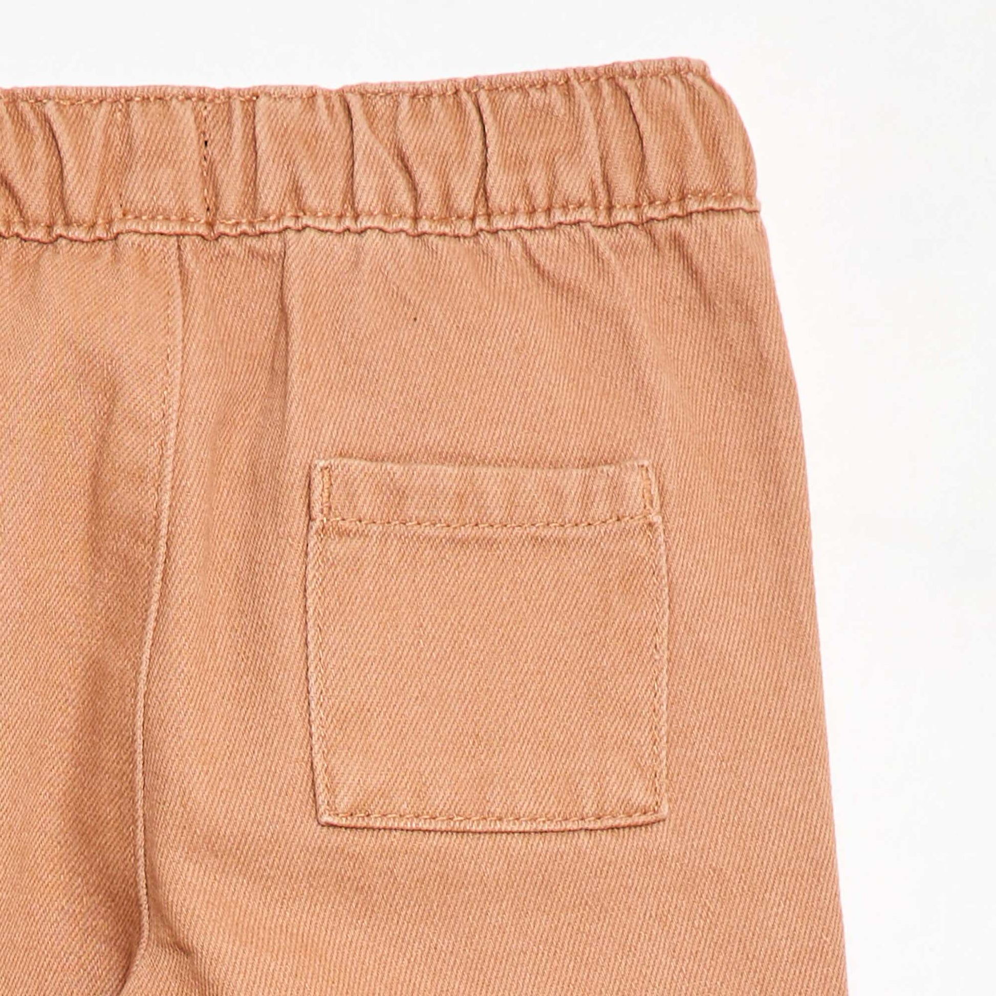 Pantalon uni coupe relax fit MARRON