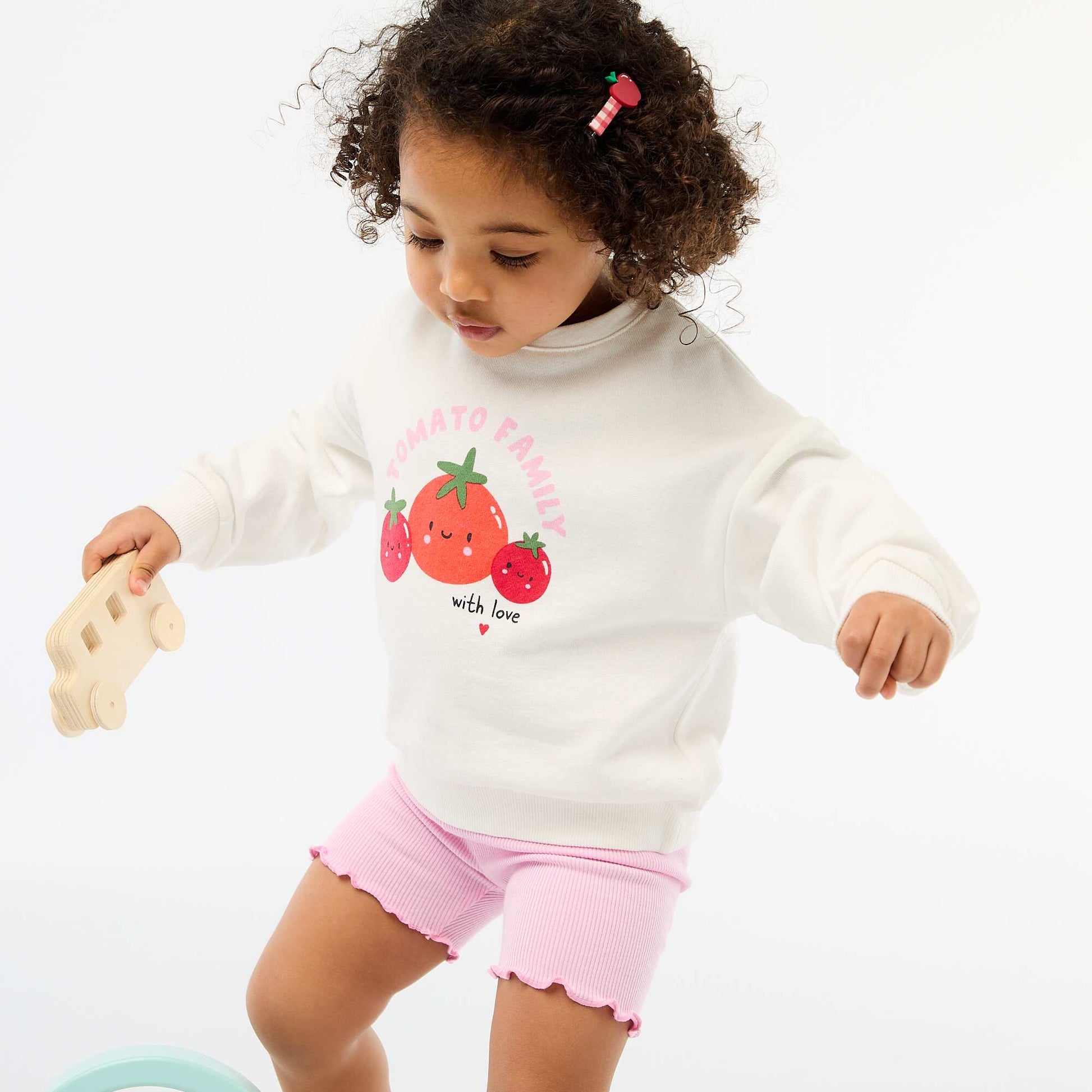 Lot de 2 sweats en molleton léger BLANC