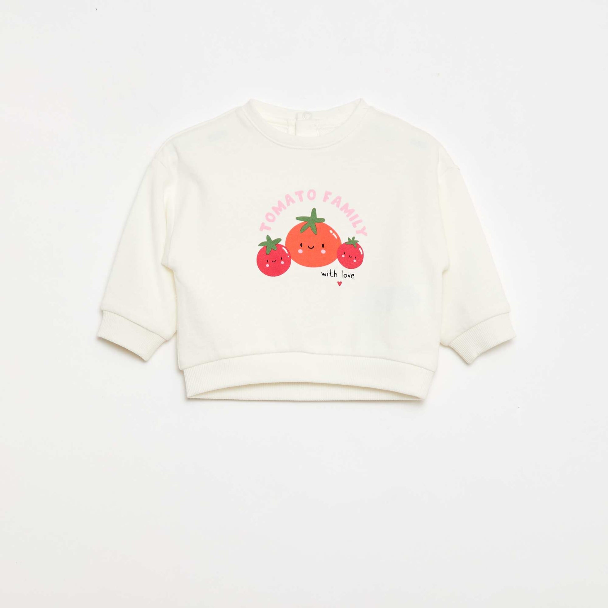 Lot de 2 sweats en molleton léger BLANC