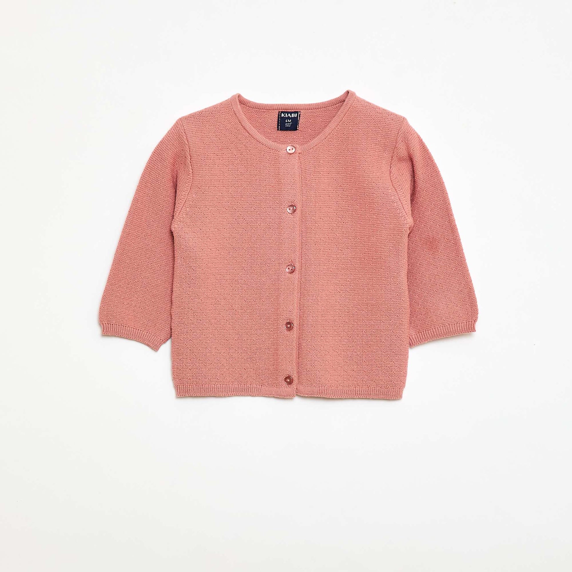 Gilet en maille fantaisie ajourée ROSE
