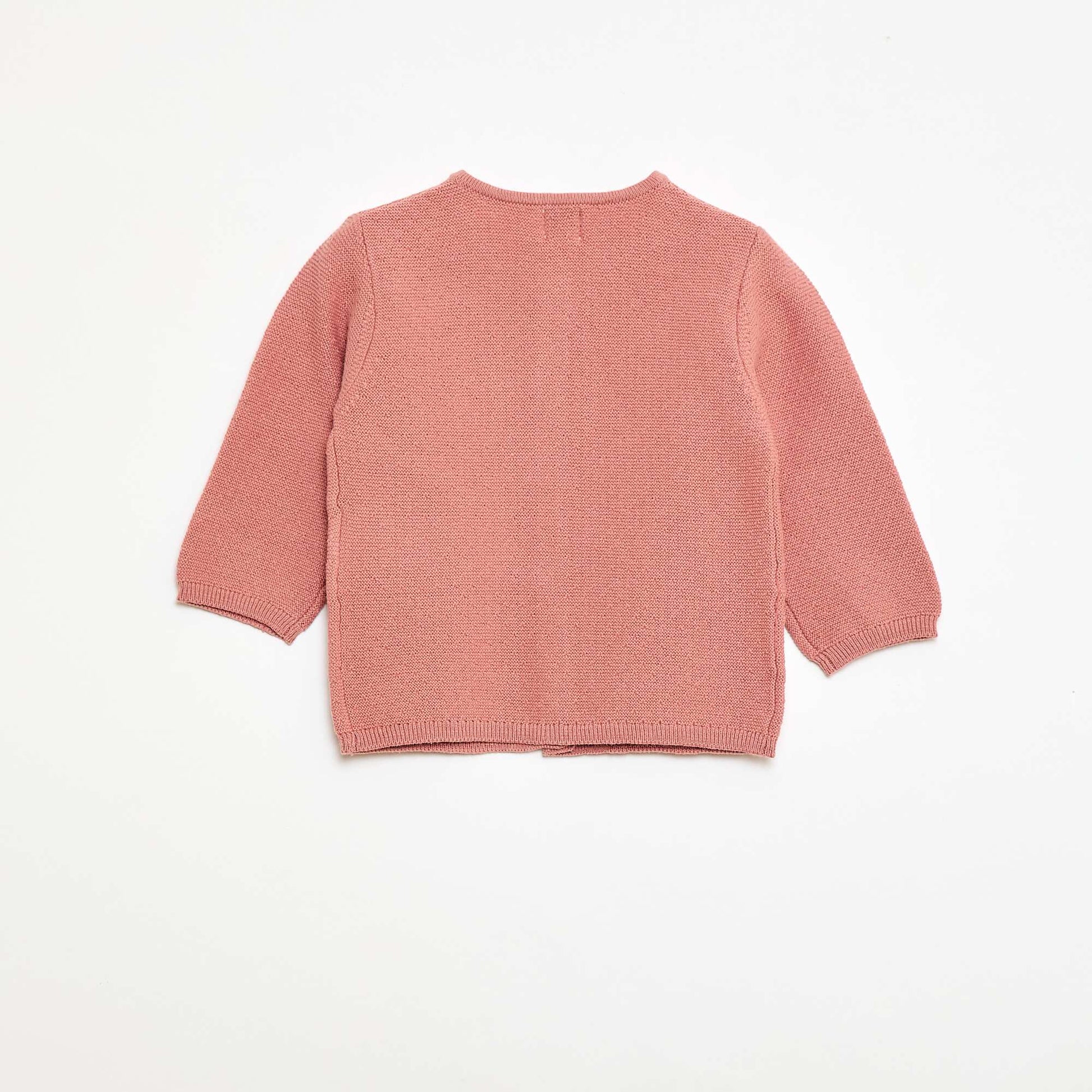 Gilet en maille fantaisie ajourée ROSE