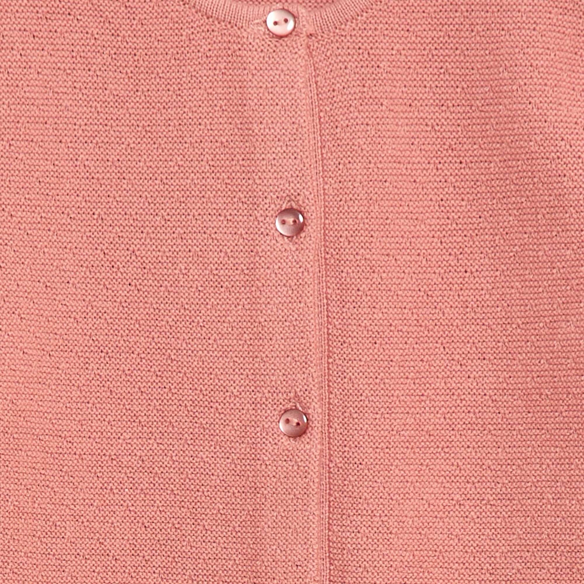 Gilet en maille fantaisie ajourée ROSE