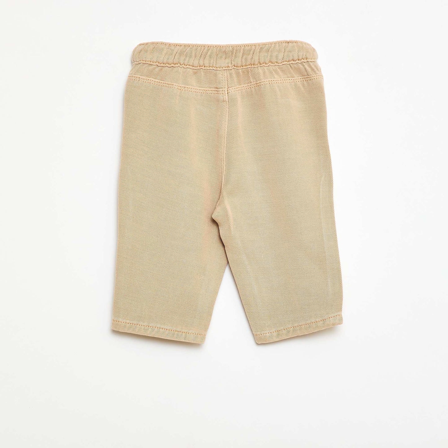 Pantalon uni en matière douce avec coupe relax fit BEIGE
