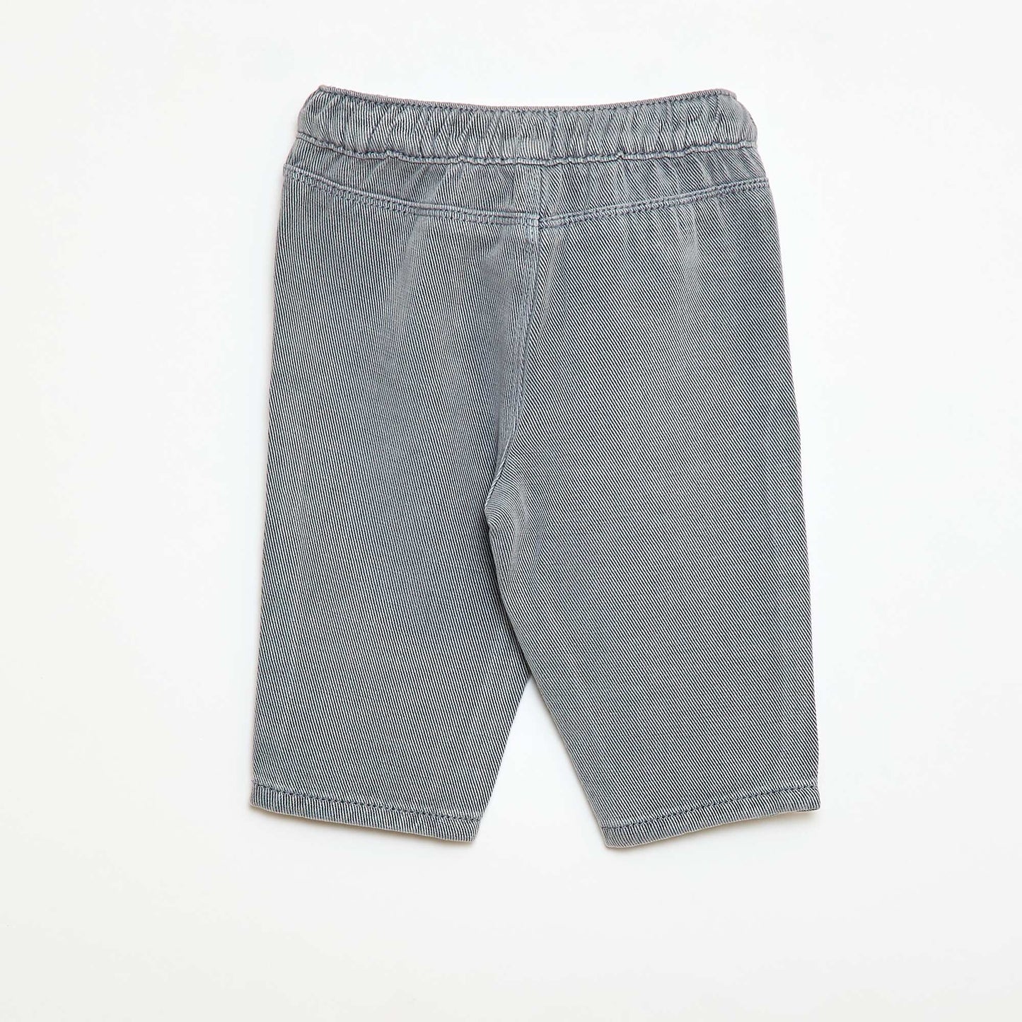 Pantalon uni en matière douce avec coupe relax fit BLEU