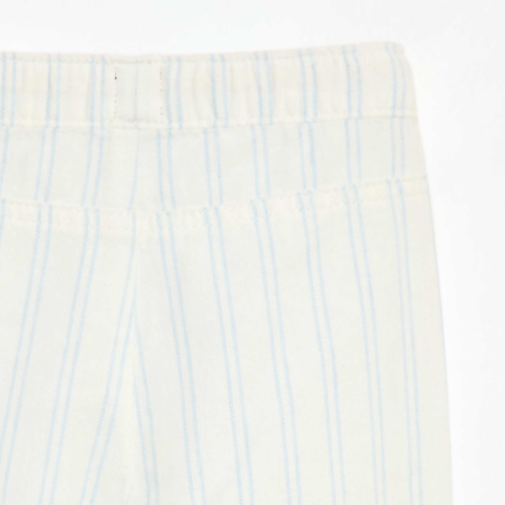Pantalon blanc avec fines rayures BLANC