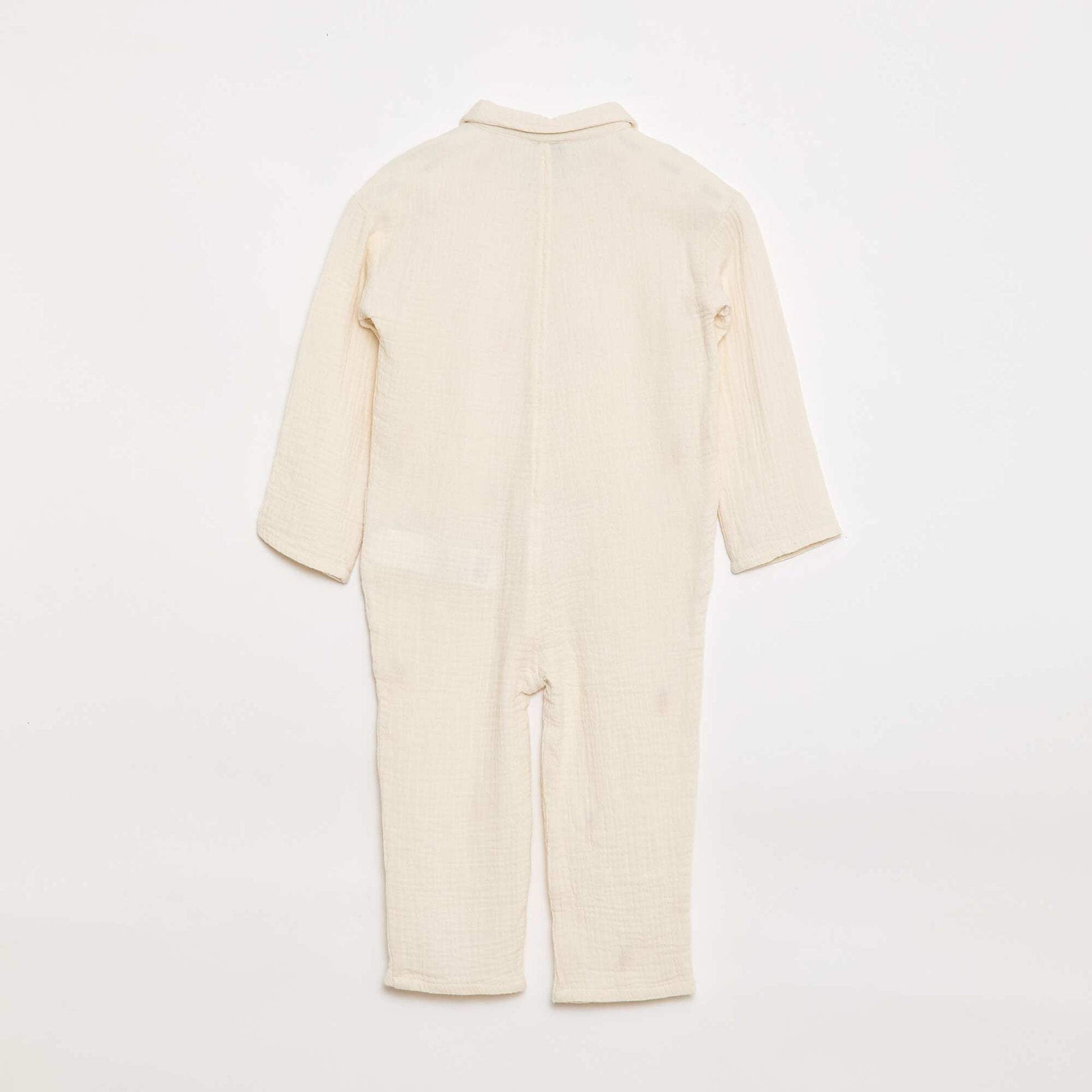 Combinaison motif all-over en coton BLANC