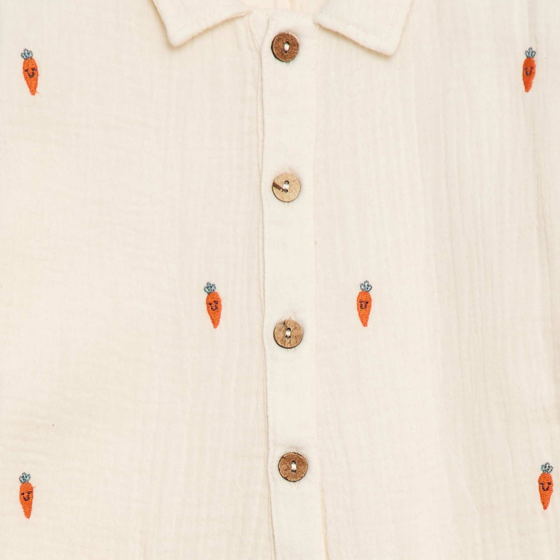 Combinaison motif all-over en coton BLANC