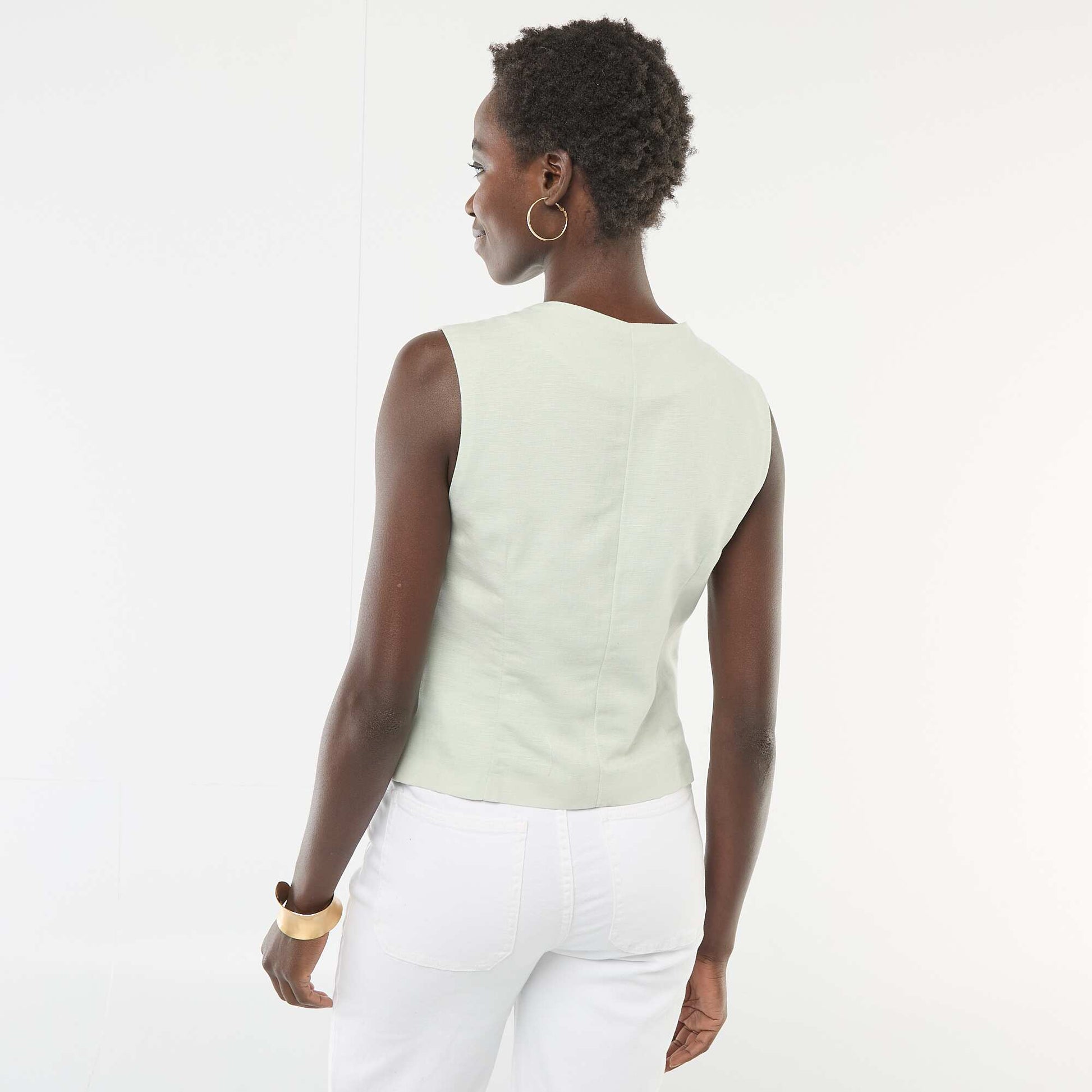 Veste de tailleur avec boutons dorés BLEU