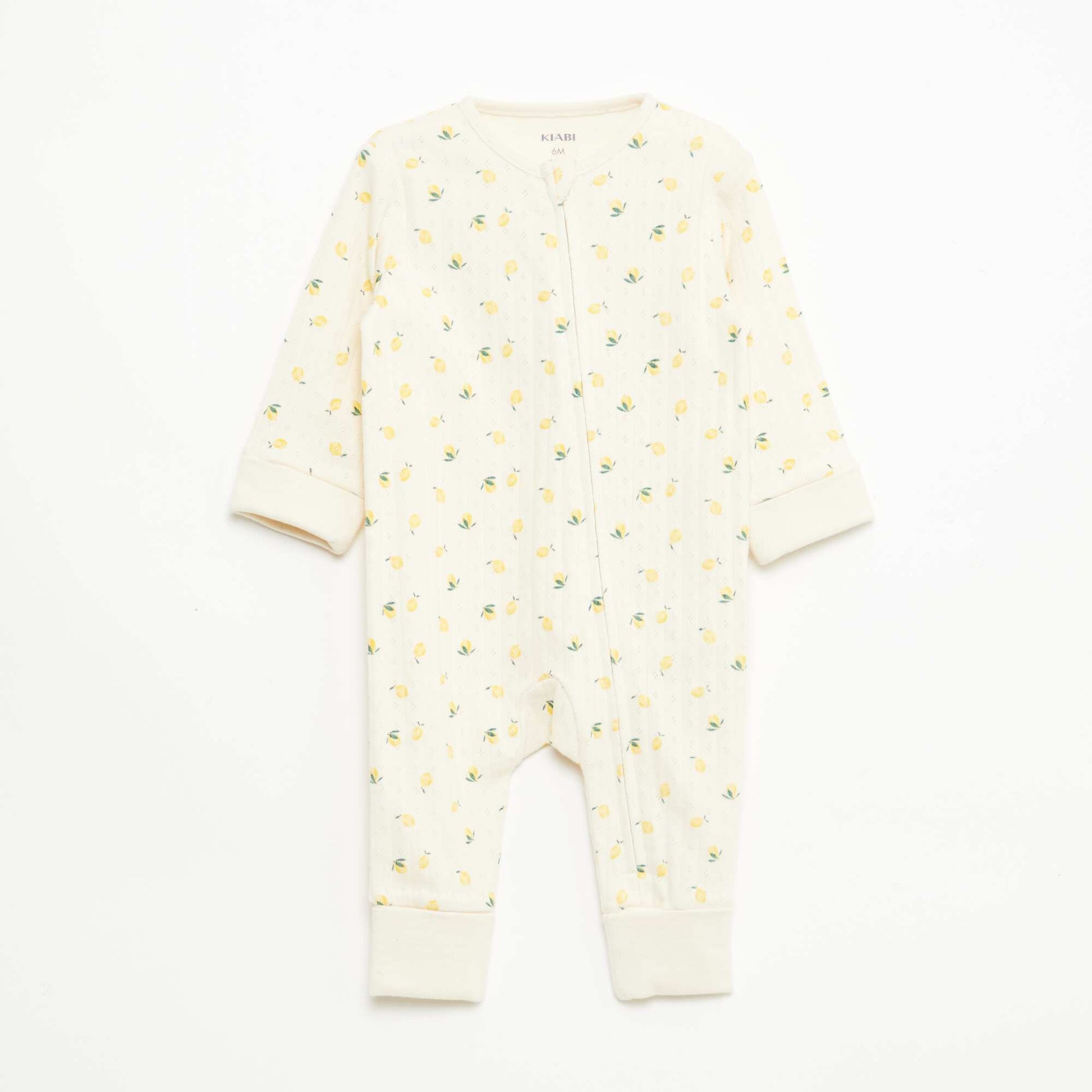 Ensemble body évolutif + dors bien en maille côtelée JAUNE