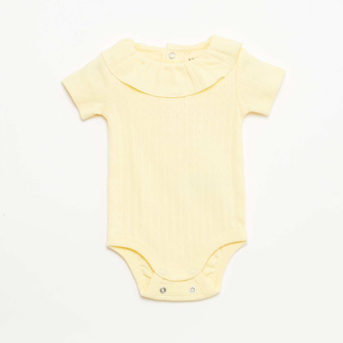 Ensemble body évolutif + dors bien en maille côtelée JAUNE