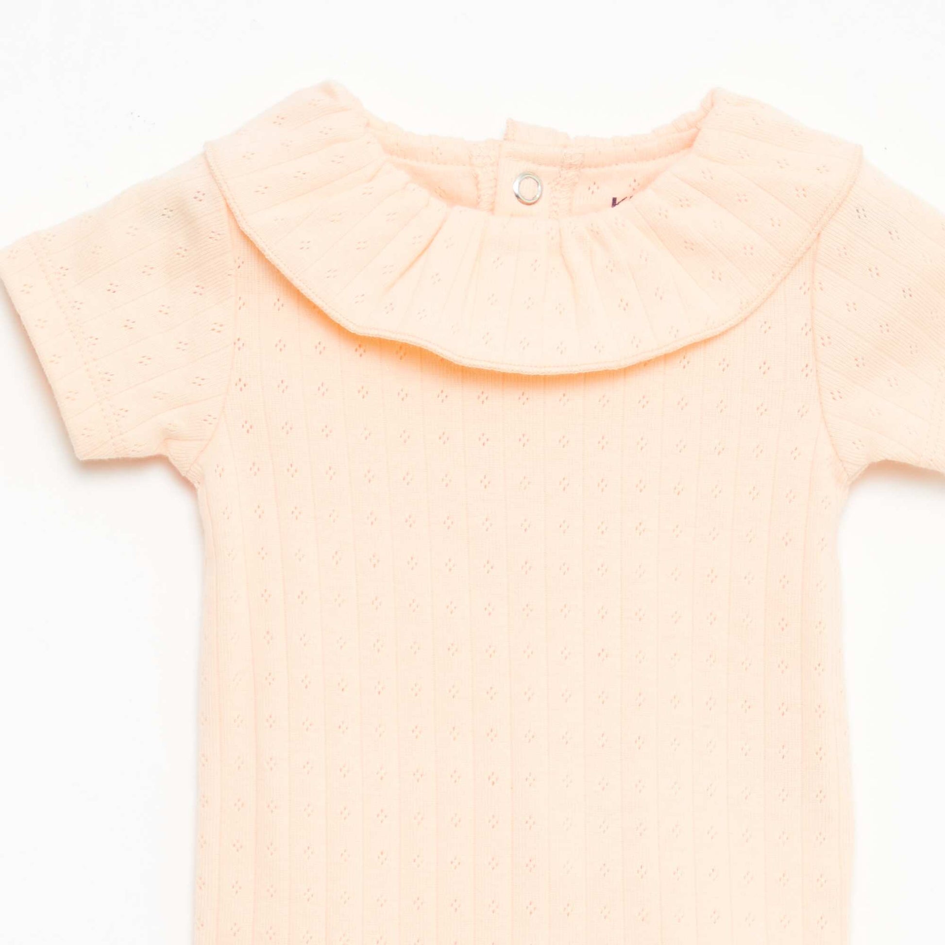 Ensemble body évolutif + dors bien en maille côtelée ORANGE