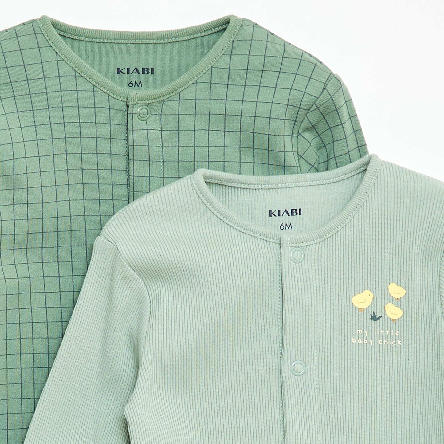Lot de pyjamas dors biens avec pieds VERT