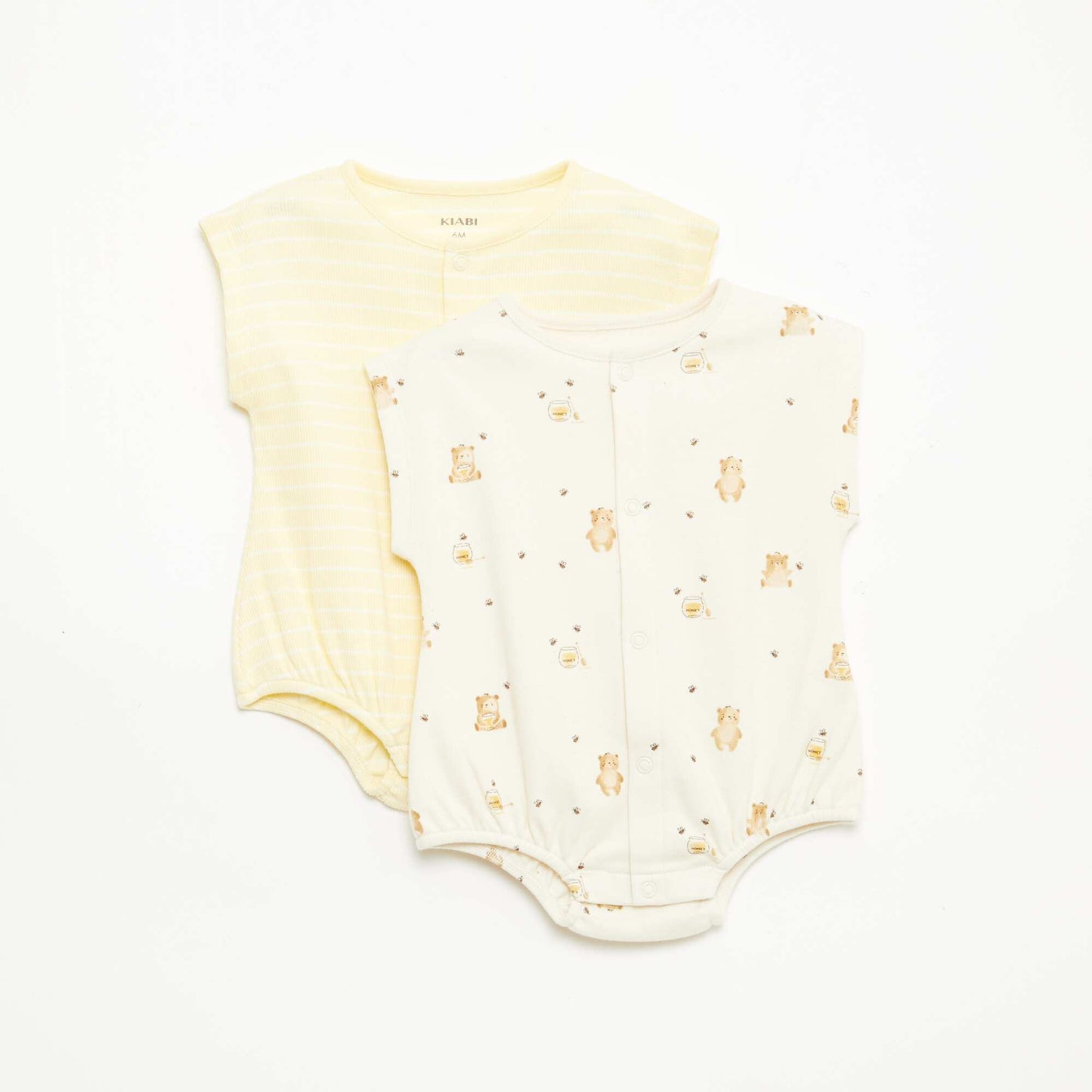 Lot de 2 barboteuses JAUNE