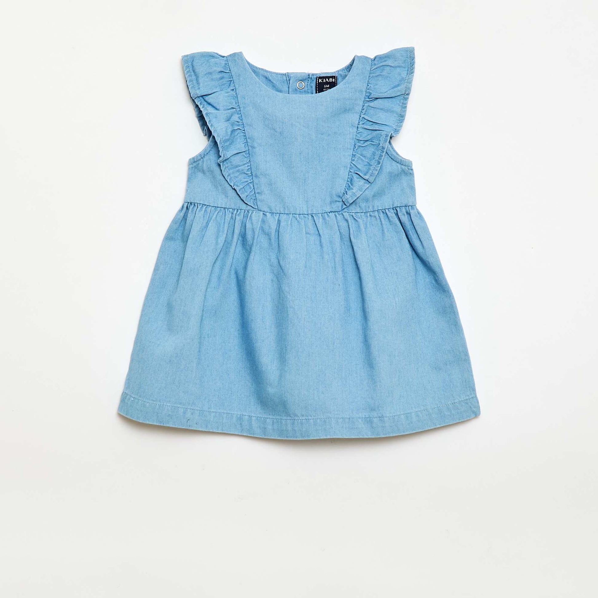 Ensemble robe + culotte en denim - 2 pièces BLEU