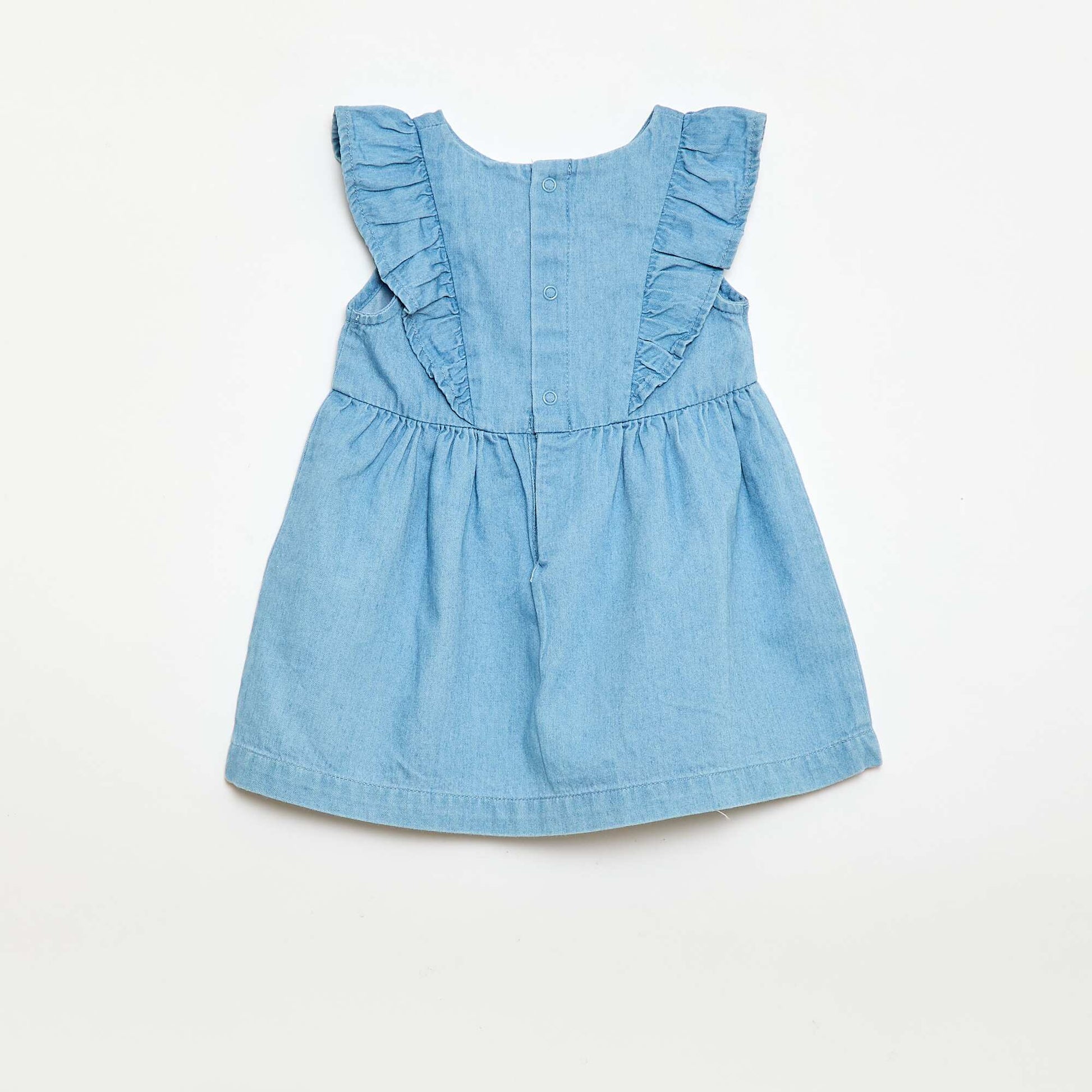 Ensemble robe + culotte en denim - 2 pièces BLEU