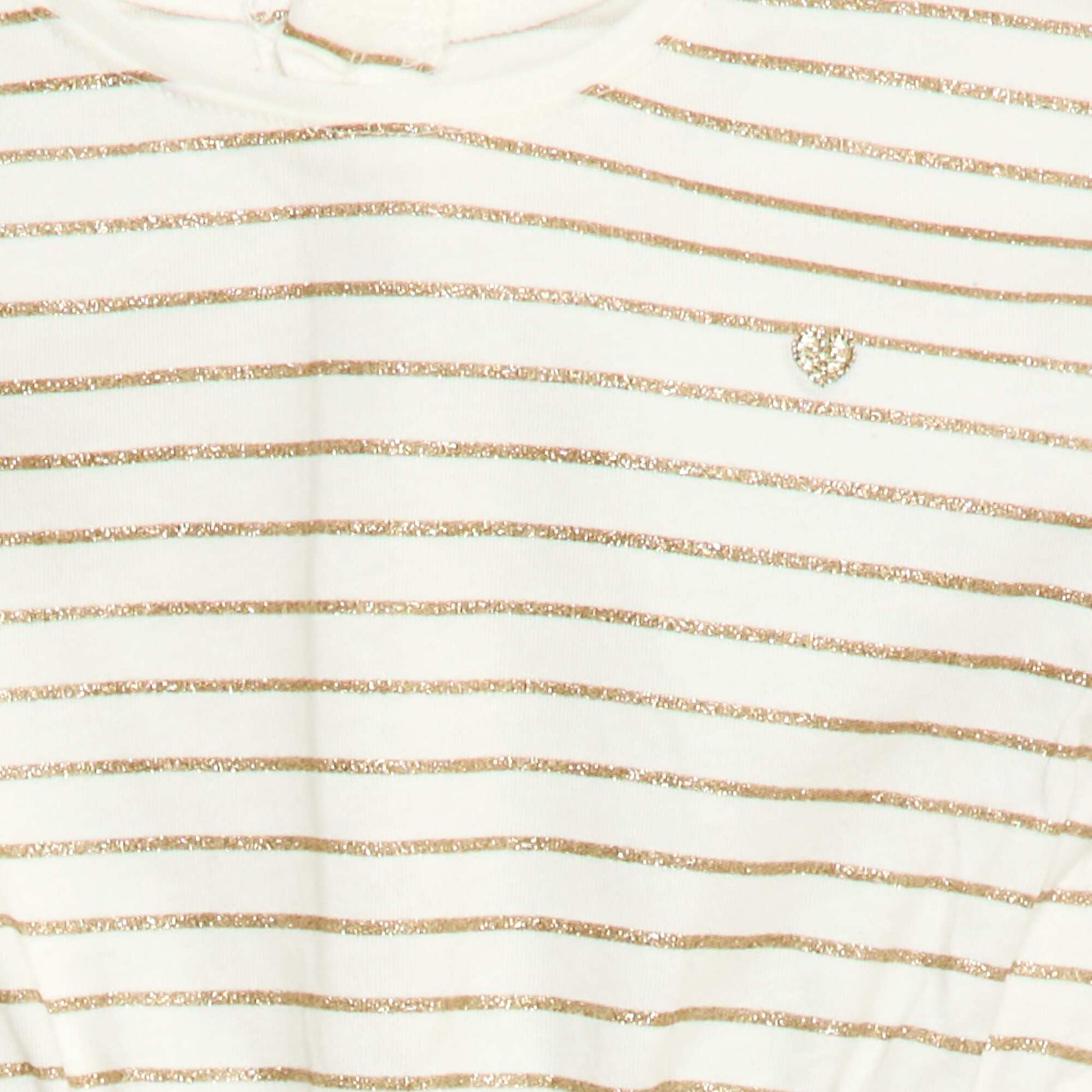 Robe à manches courtes en jersey de coton BLANC