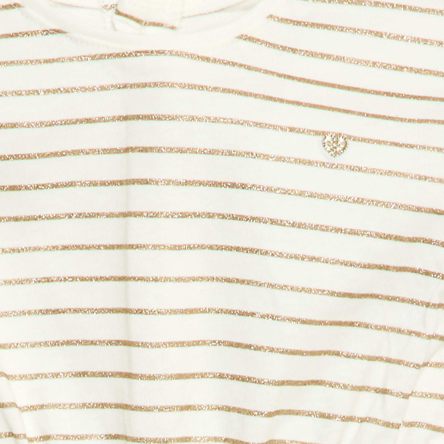 Robe à manches courtes en jersey de coton BLANC