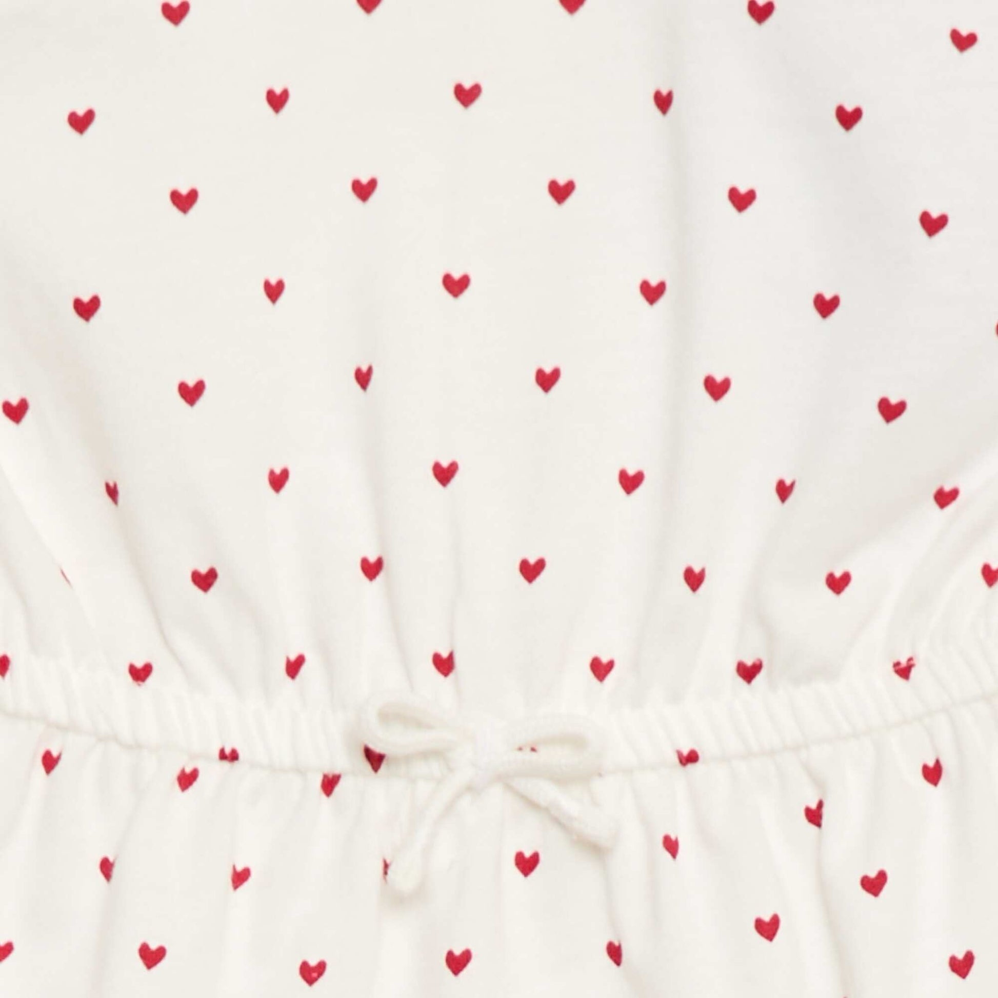 Robe à manches courtes en jersey de coton BLANC
