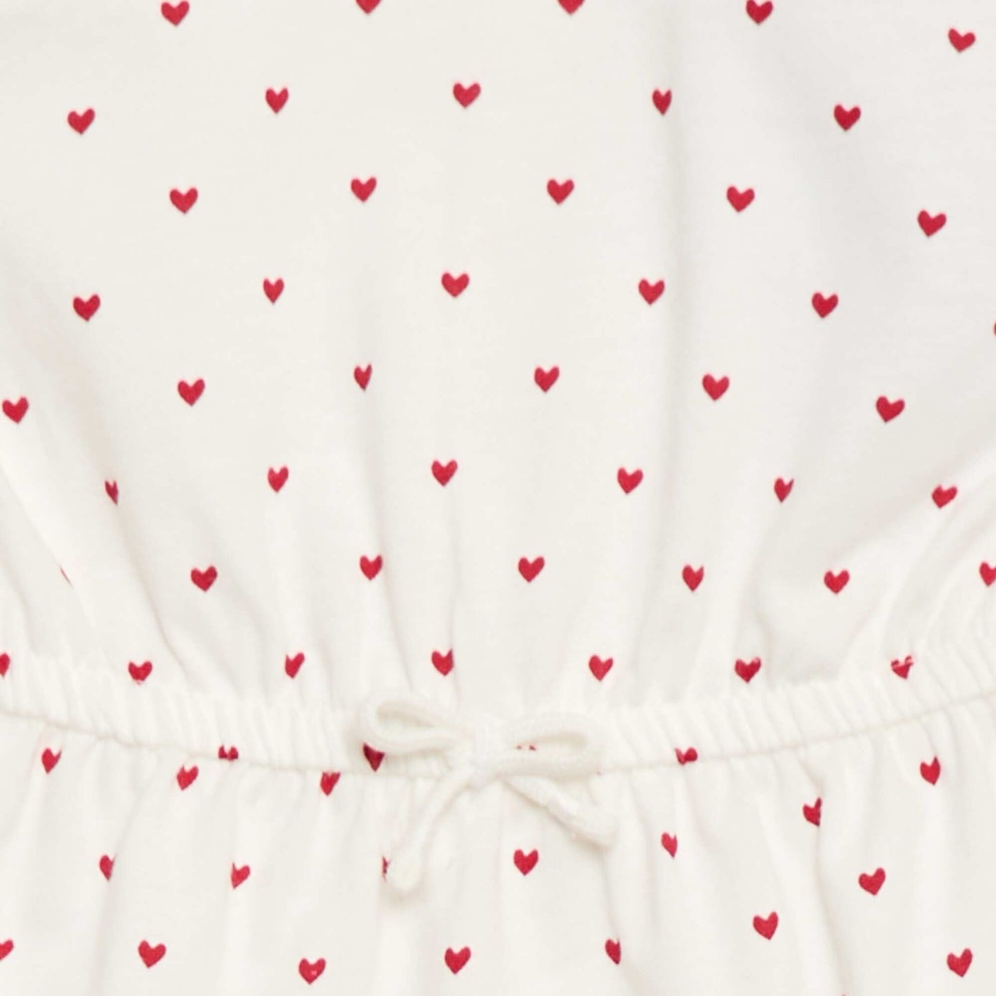 Robe à manches courtes en jersey de coton BLANC