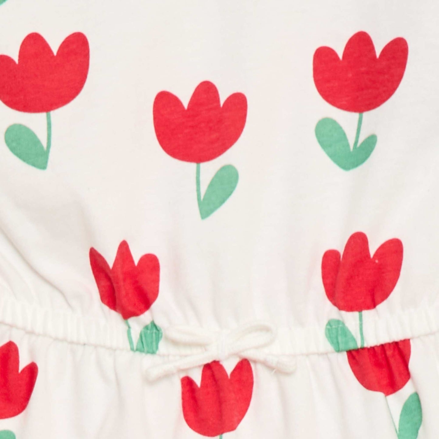 Robe à manches courtes en jersey de coton BLANC