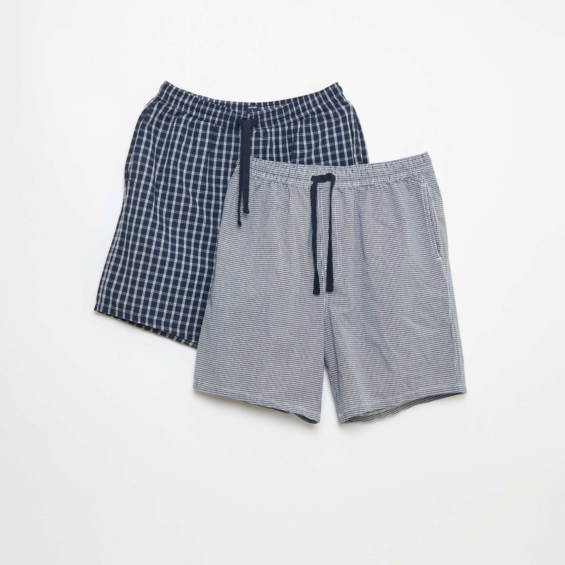 Lot de shorts de nuit avec poches - 2 pièces BLEU