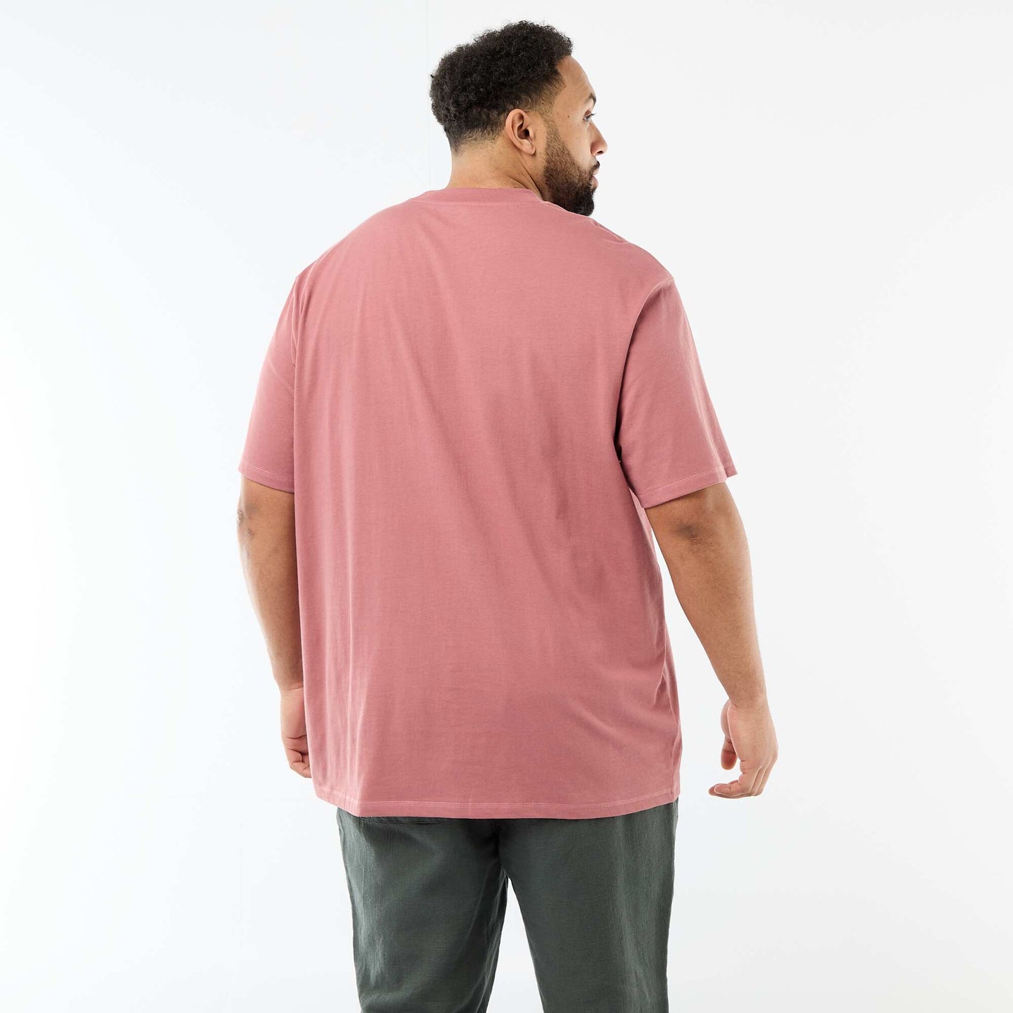 T-shirt à manches courtes avec poche poitrine ROSE