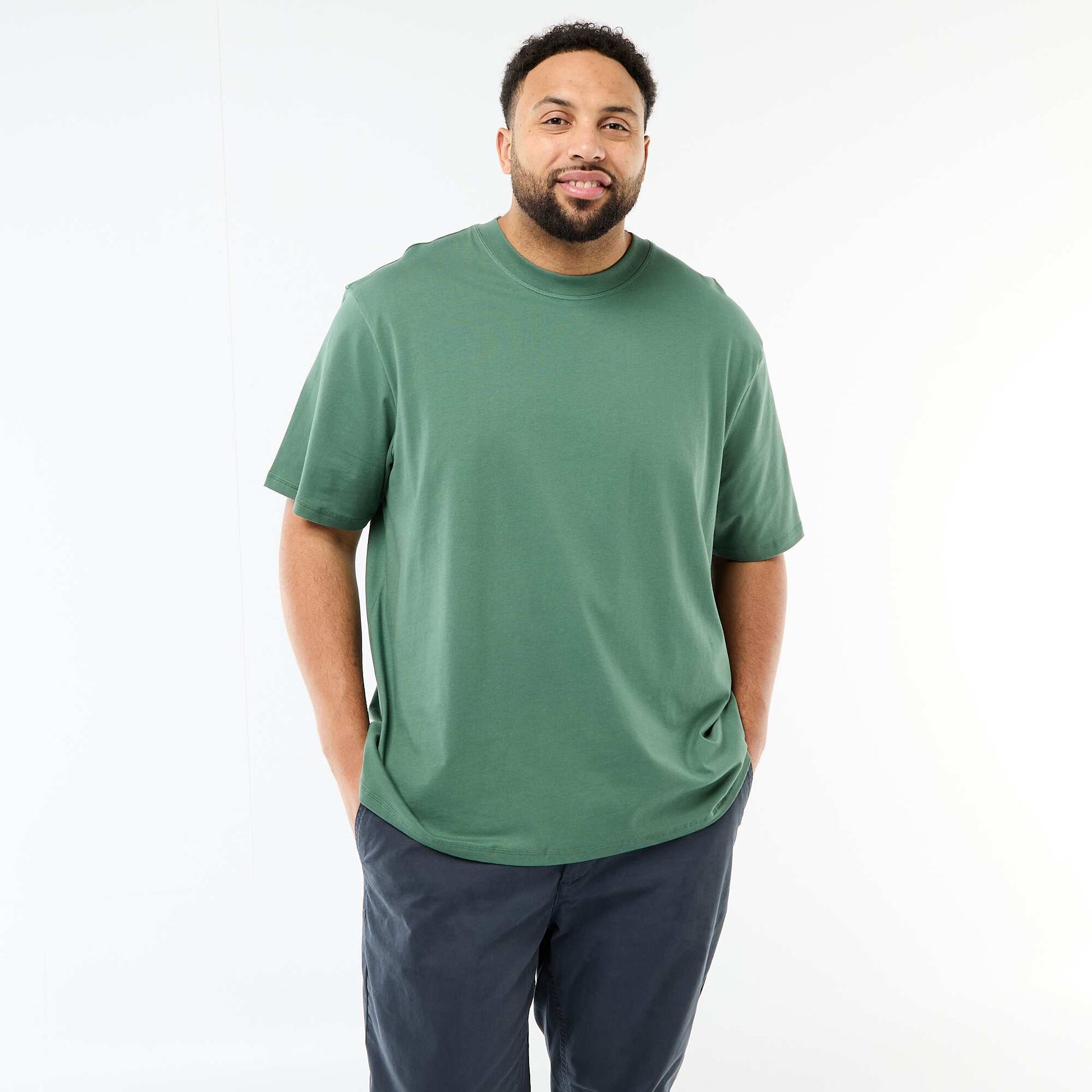 T-shirt à manches courtes avec poche poitrine VERT