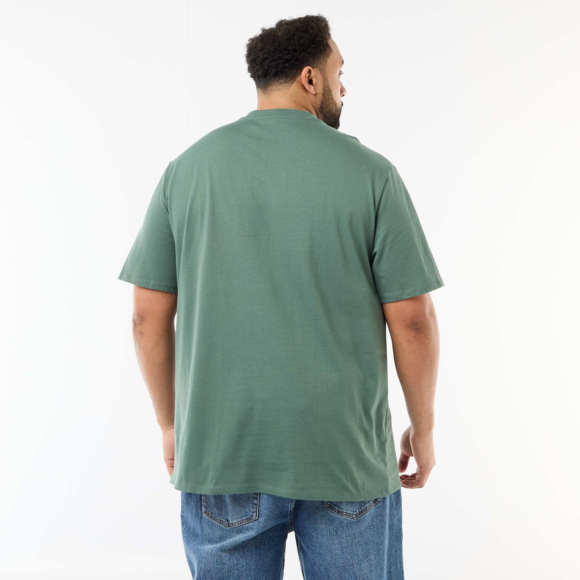 T-shirt en maille jersey à manches courtes VERT