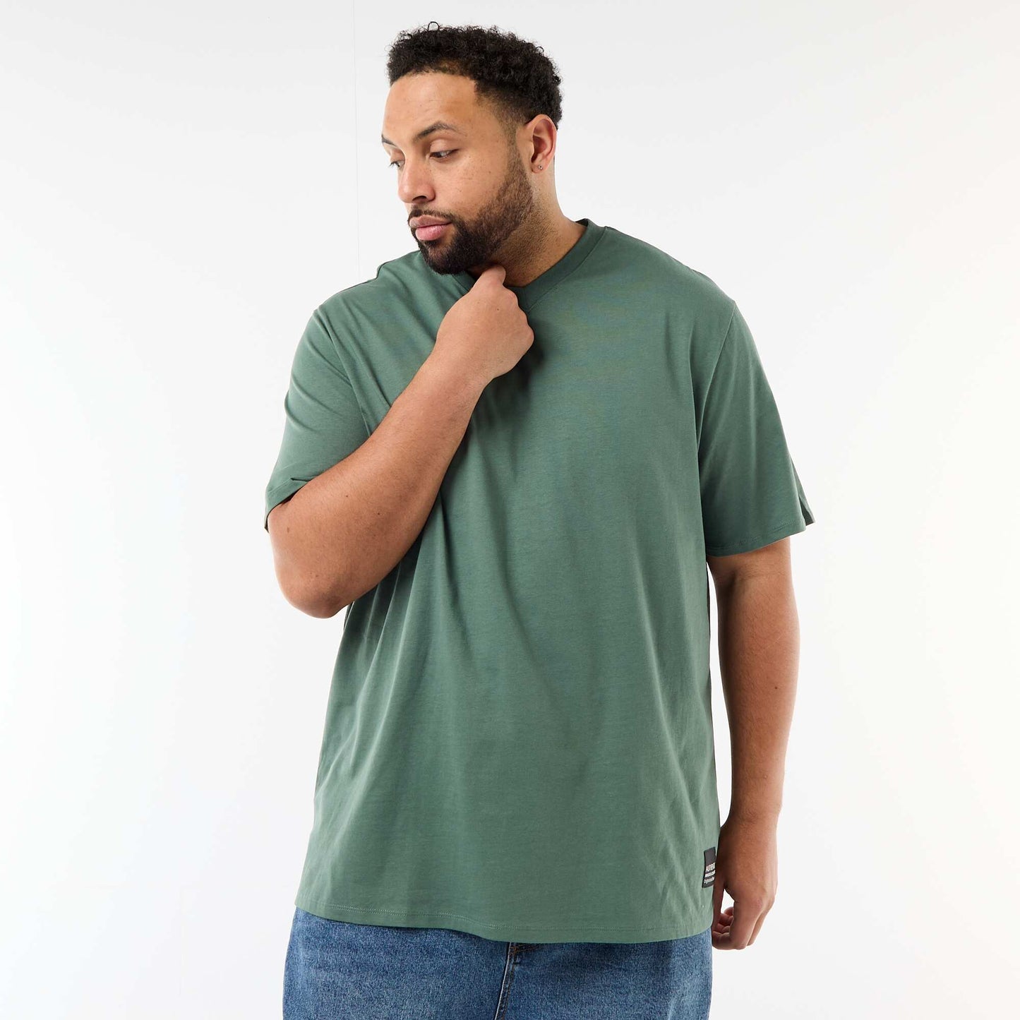 T-shirt en maille jersey à manches courtes VERT