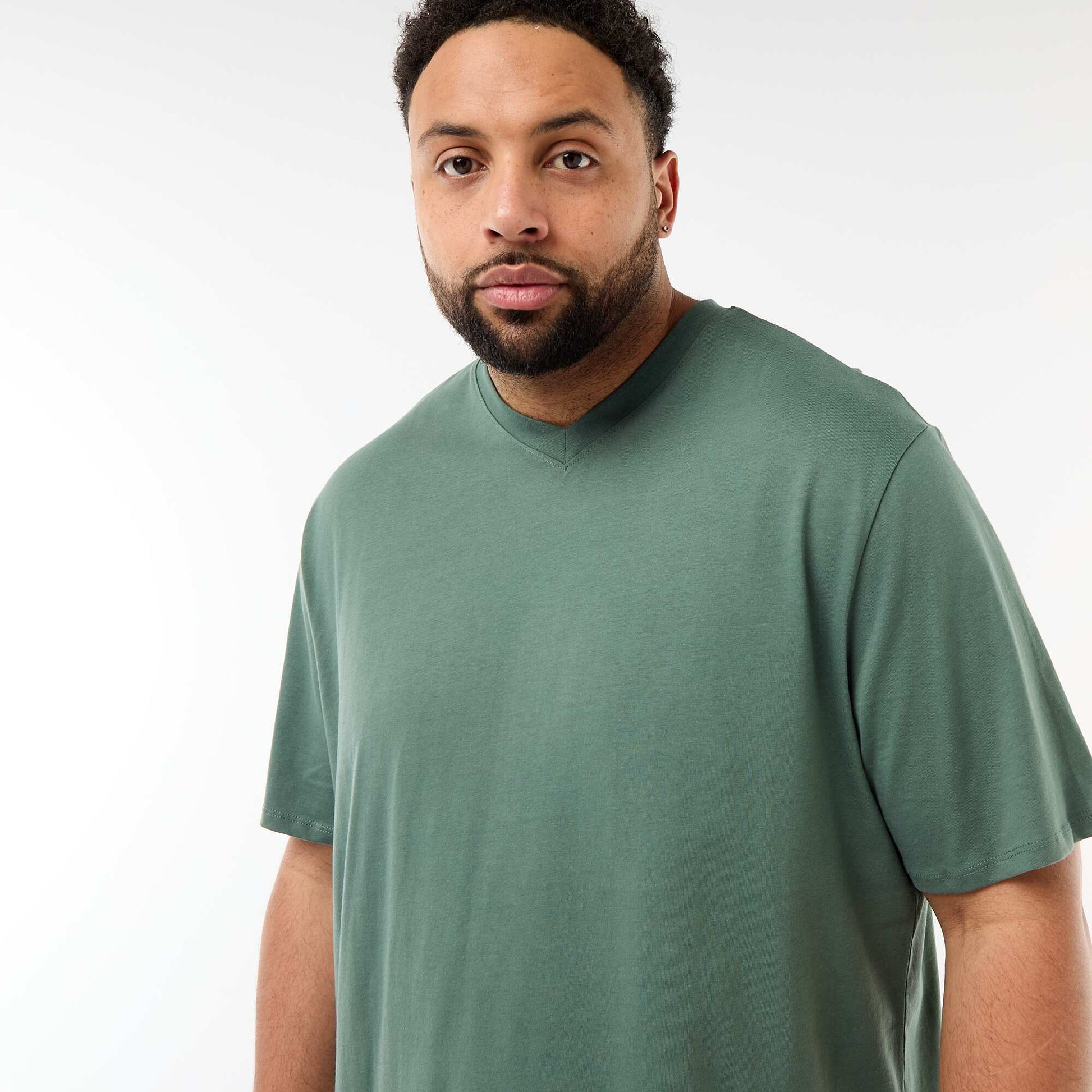 T-shirt en maille jersey à manches courtes VERT