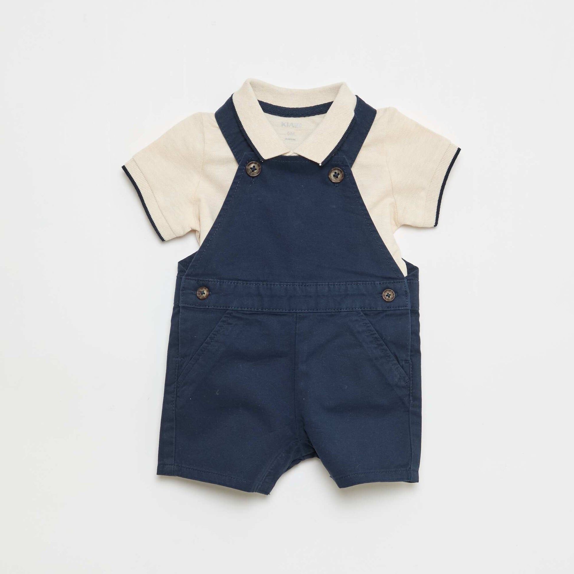 Ensemble salopette + polo - 2 pièces BLEU