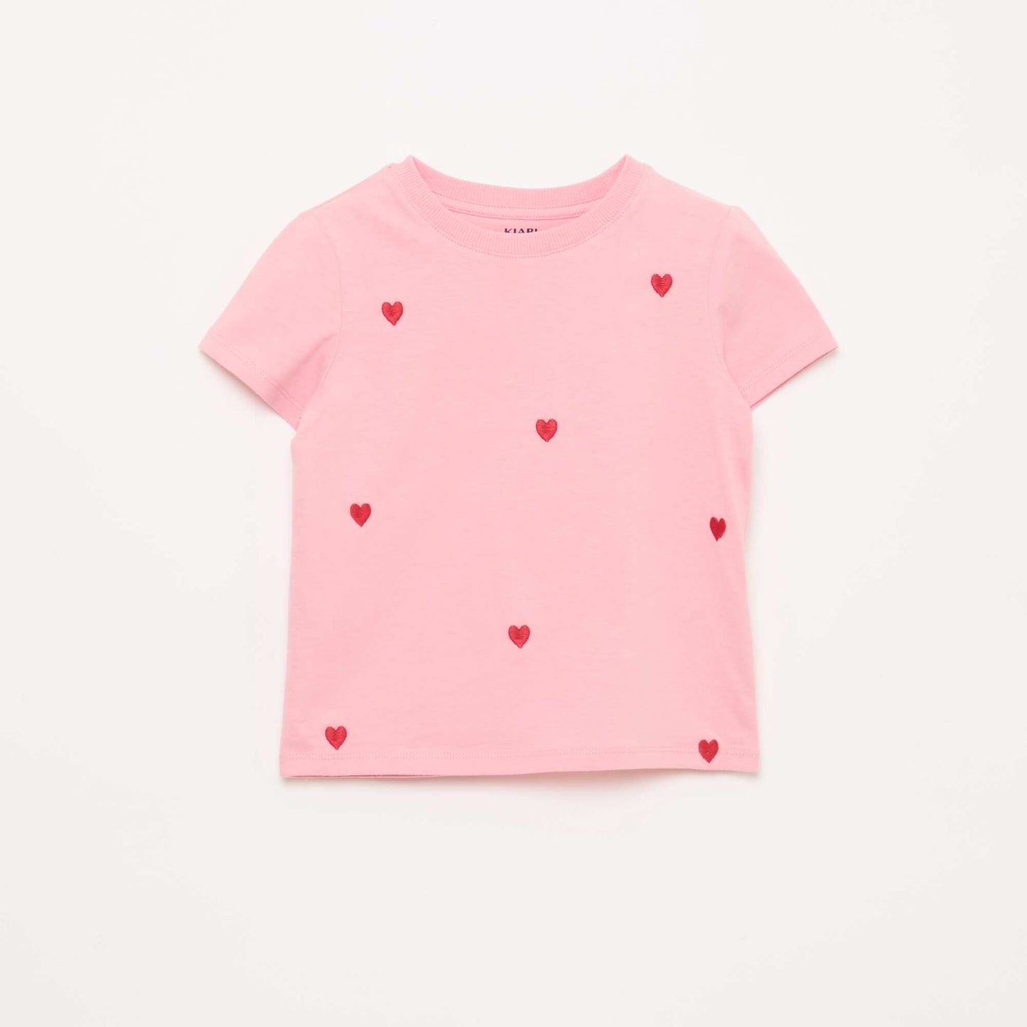 Tee-shirt à manches courtes avec broderies ROSE