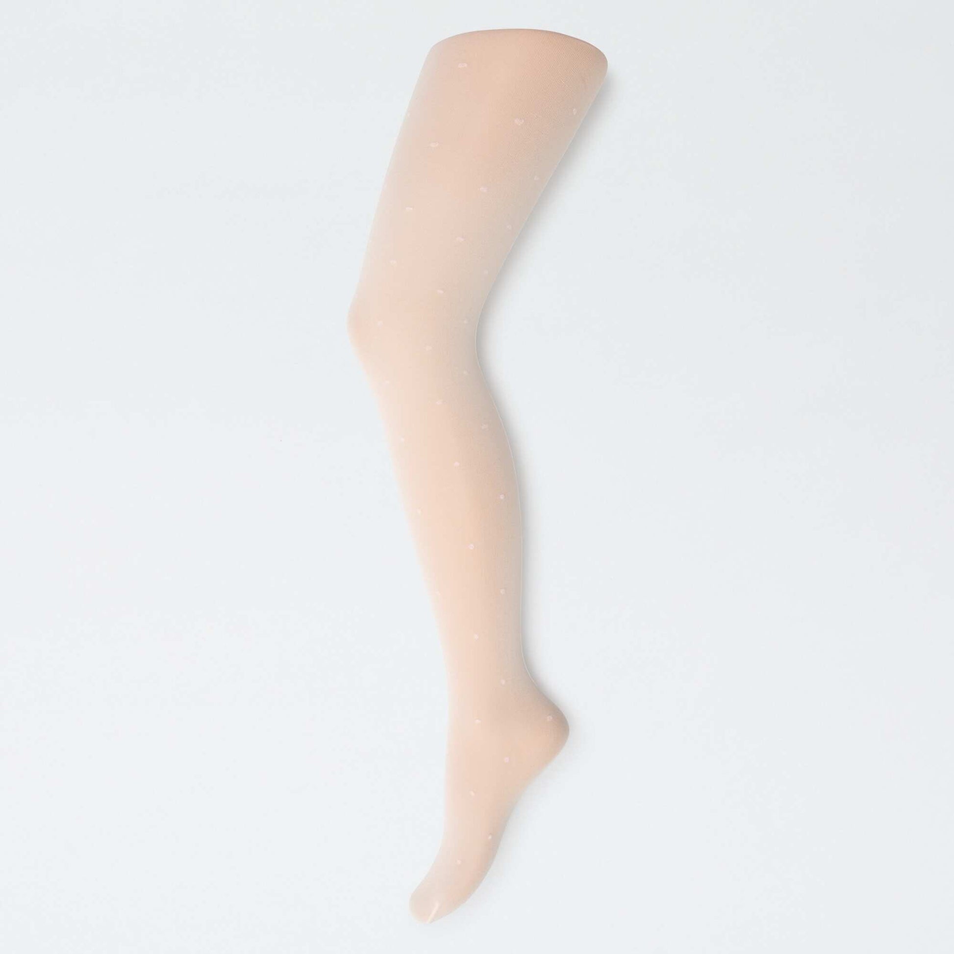 Lot de 2 collants légers imprimés BLANC/ROSE