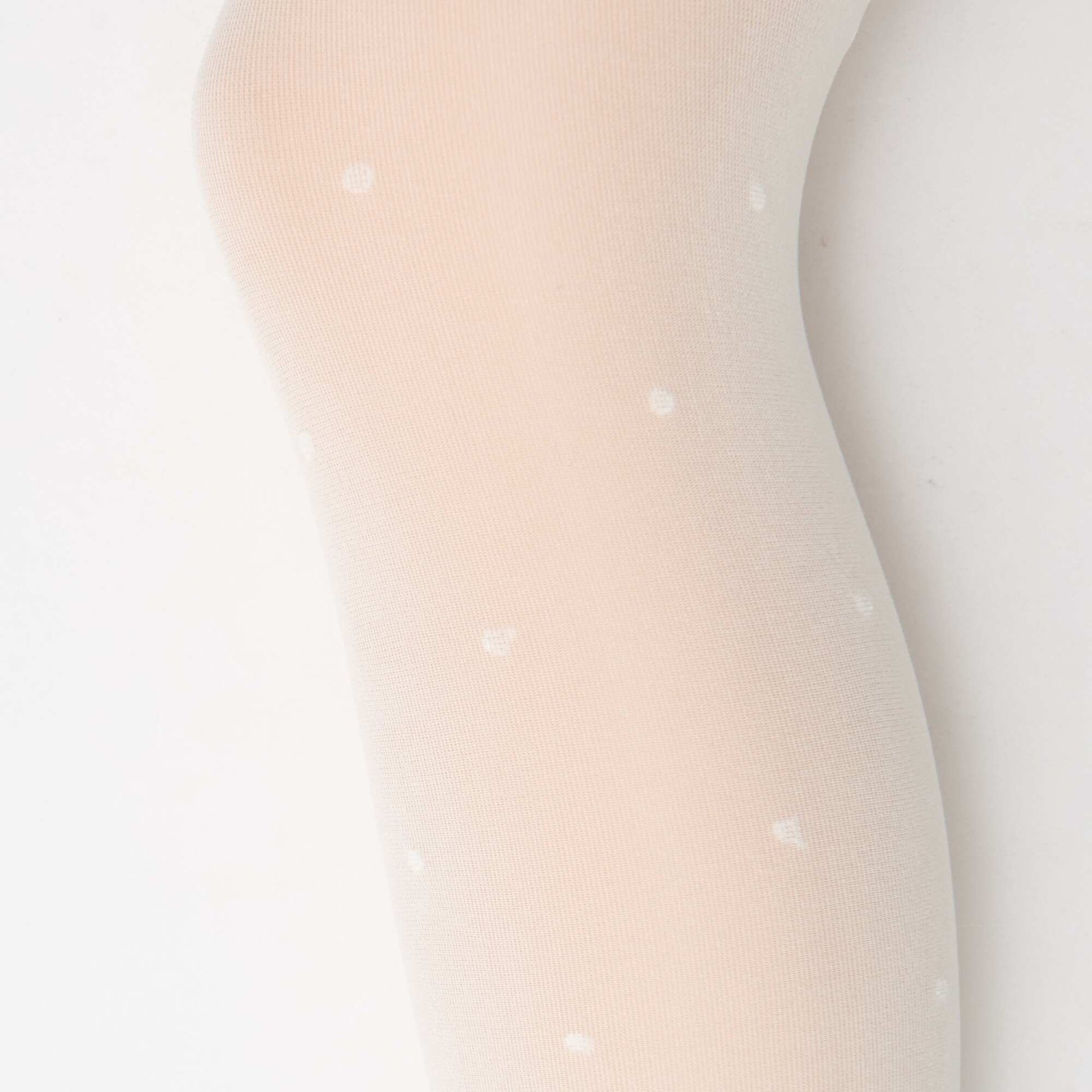 Lot de 2 collants légers imprimés BLANC/ROSE