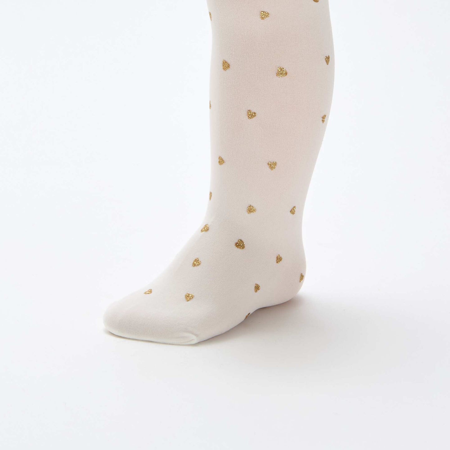 Lot de 2 collants légers imprimés BLANC