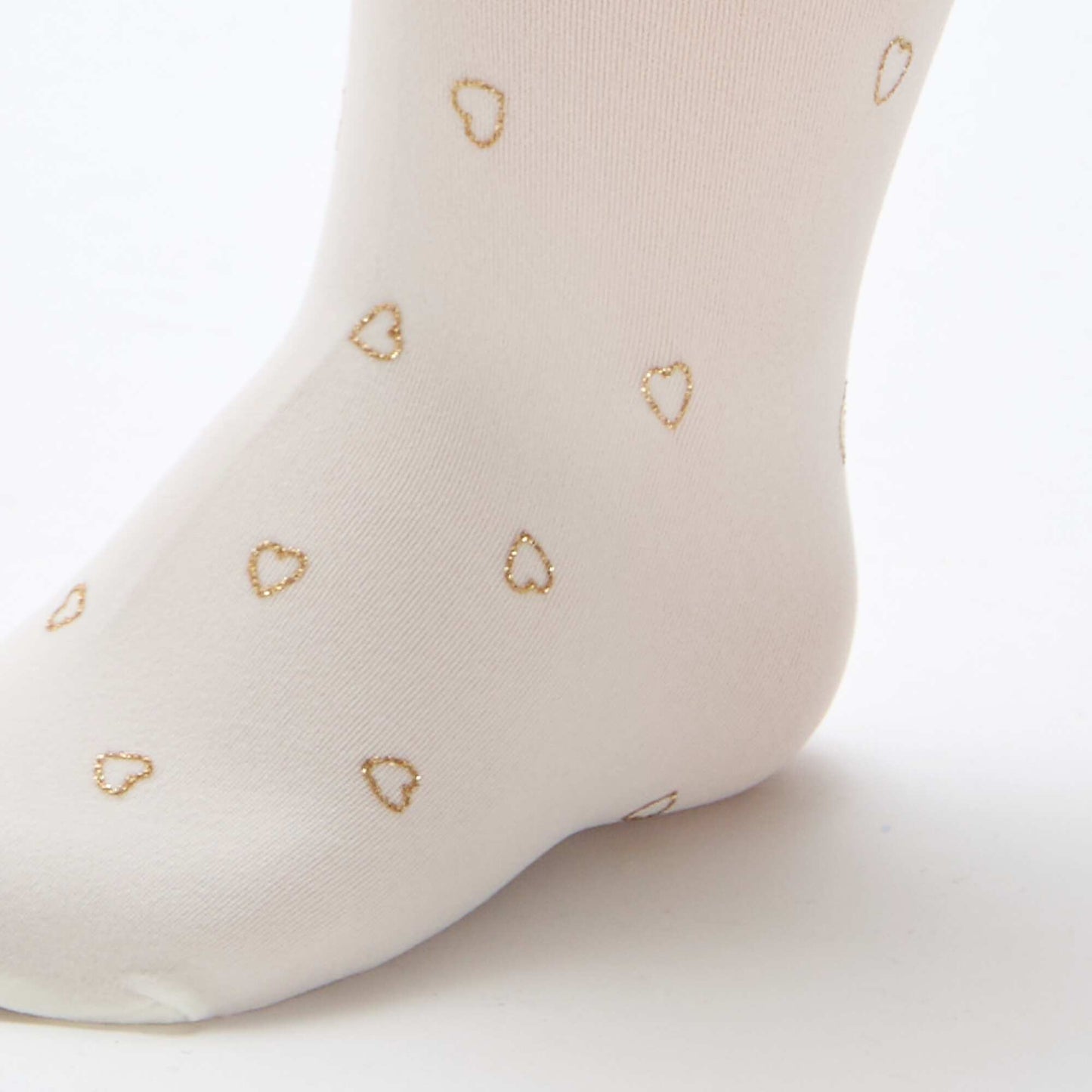 Lot de 2 collants légers imprimés BLANC