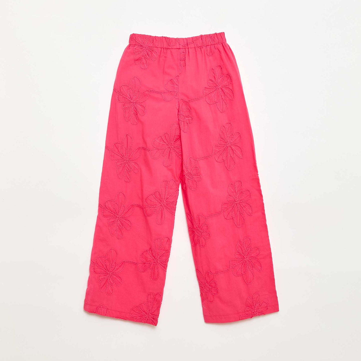 Pantalon large avec broderies ROSE
