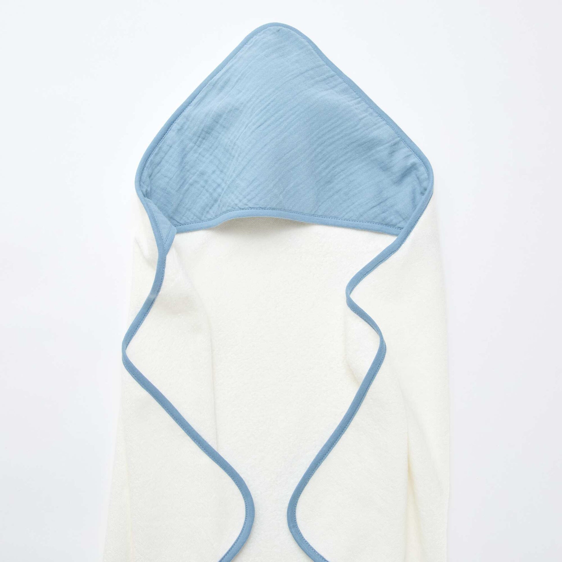 Cape de bain en coton 62 x 104 cm BLEU